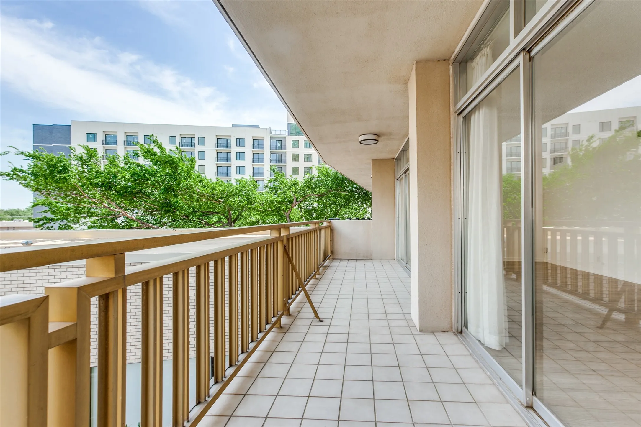 Balcony facing east