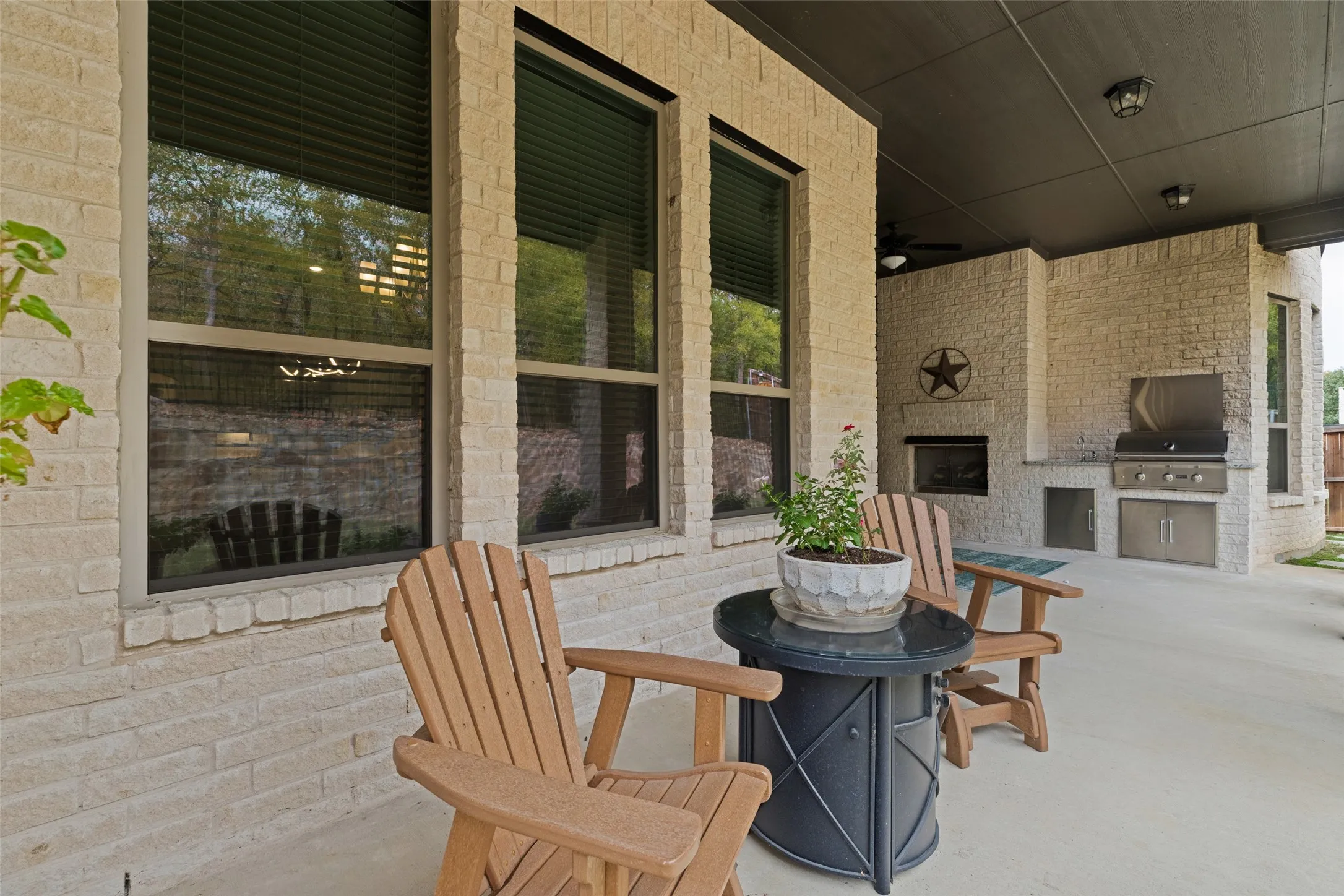 Secondary seating area showing expansive covered patio to enjoy as nature abounds