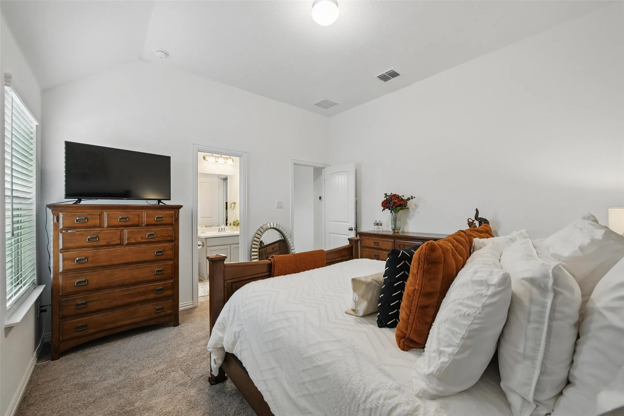 Upstairs bedroom No. 2 with bathroom access, and off the upstairs living room