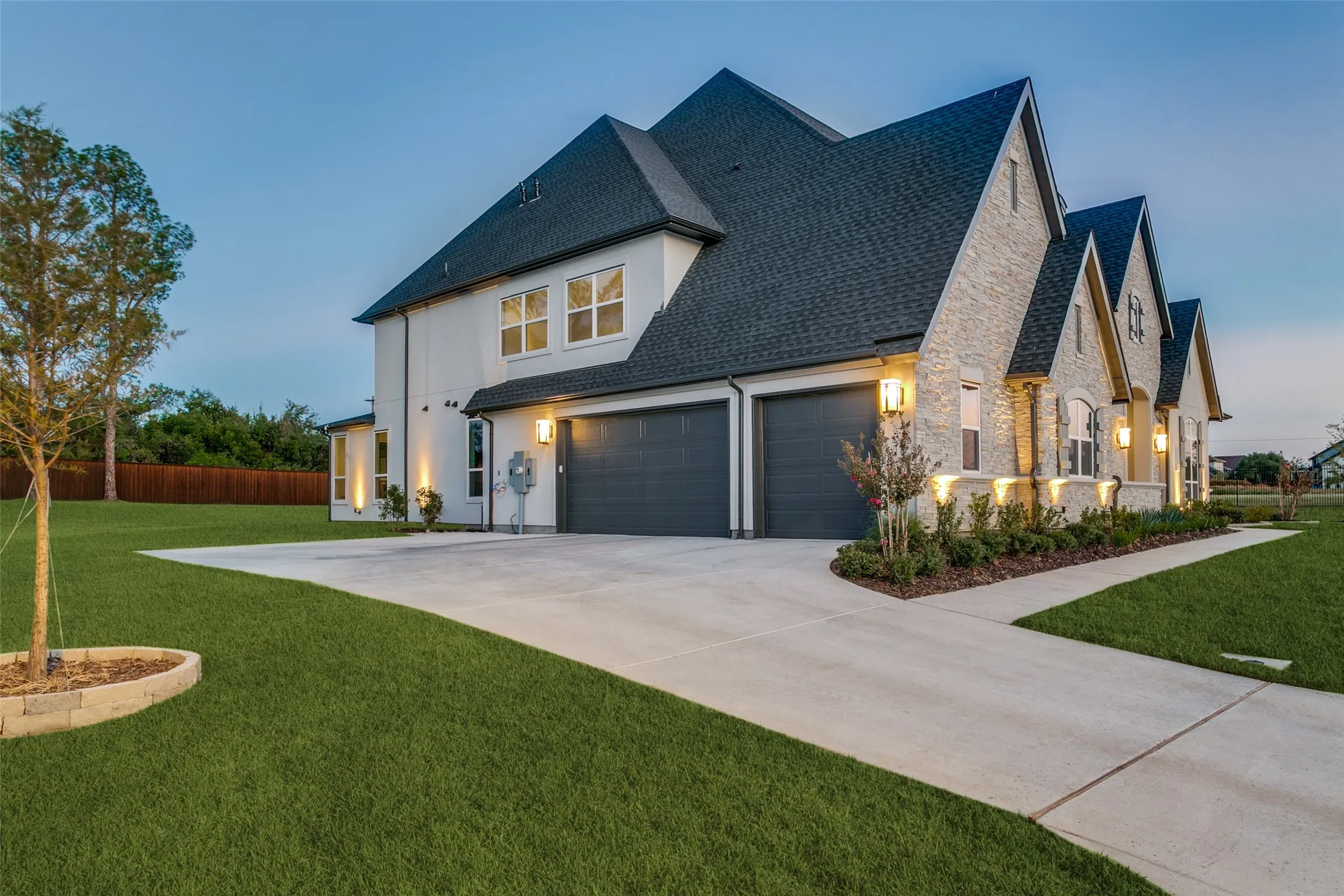 Side Entry, Oversized 3 Car Garage.