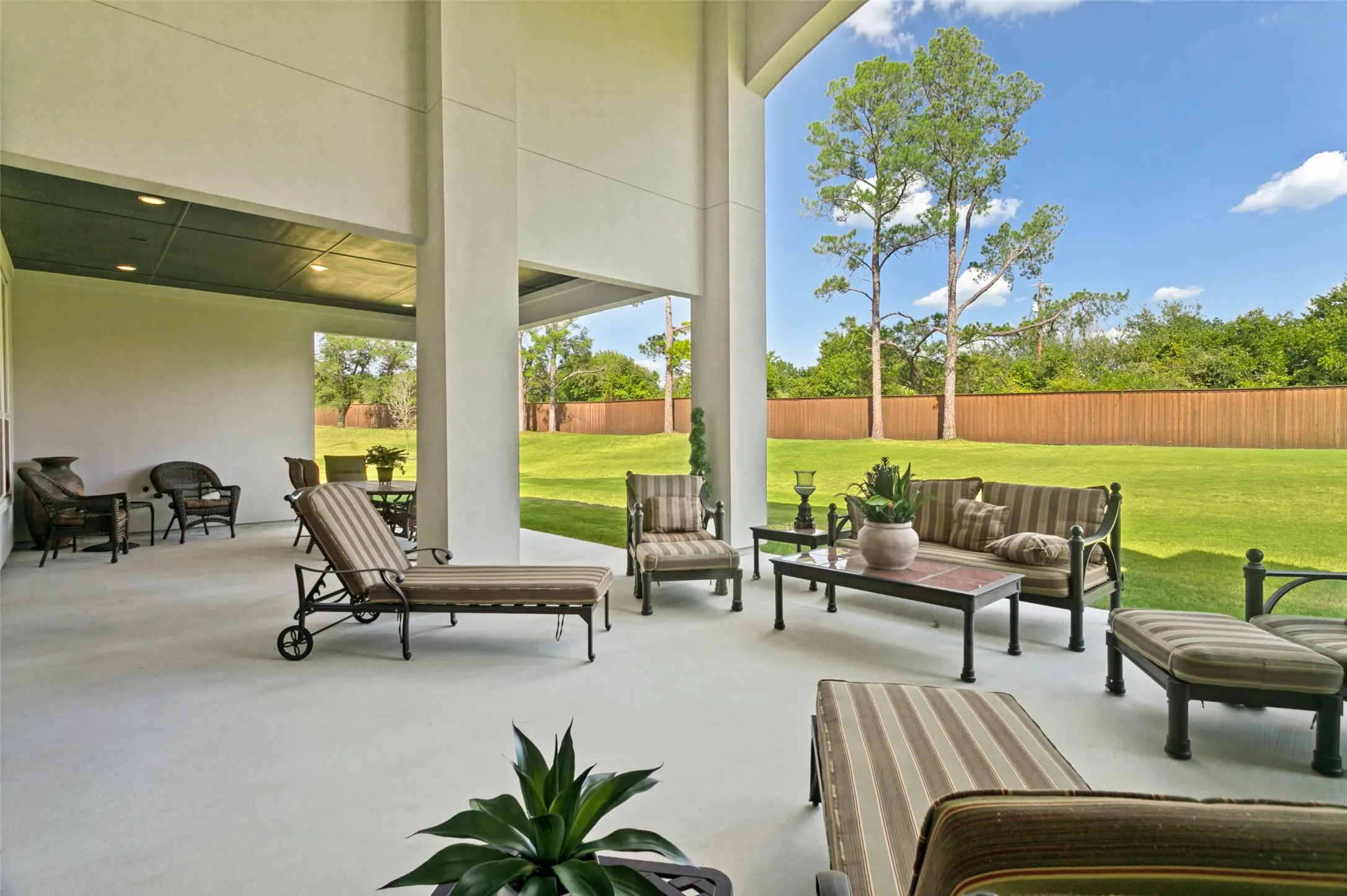 Backyard Covered Patio.