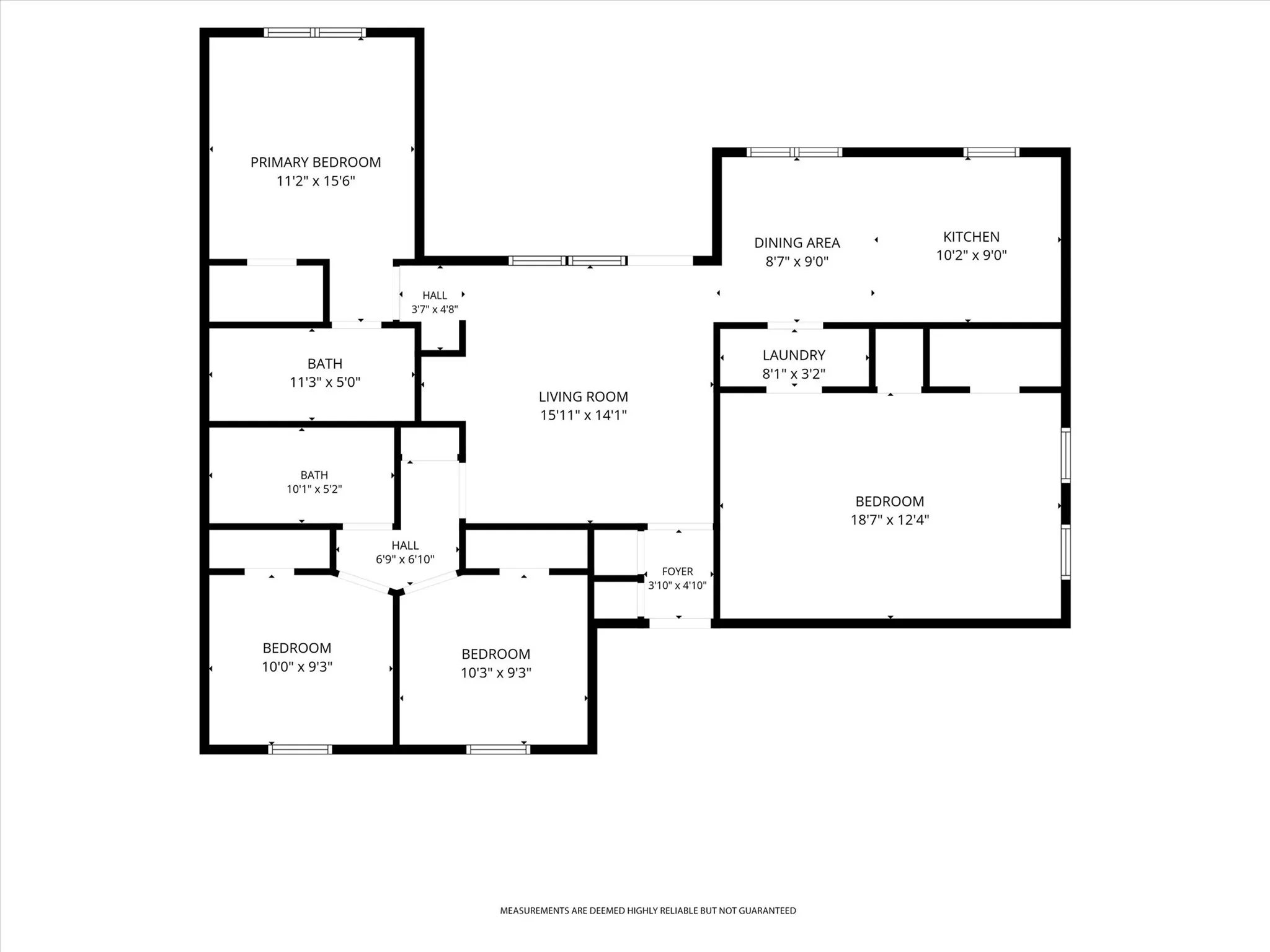 Floor plan, not notated is an 8x19 garage space on the other side of the bonus room in bottom right.