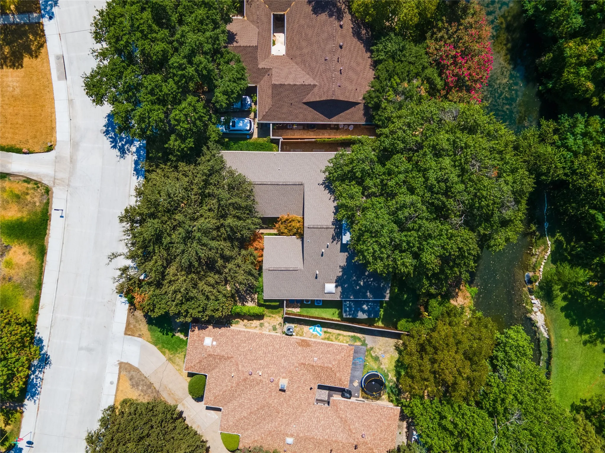 View from the north - 17411 is the middle home here.