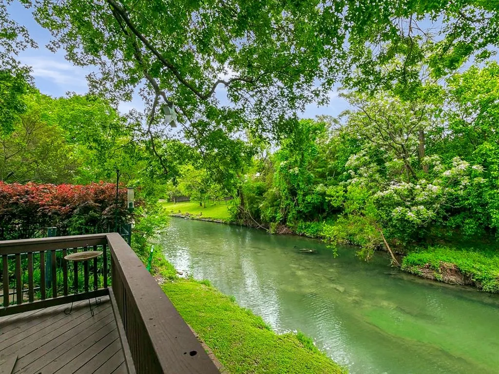Magnificent creek views from the private deck.