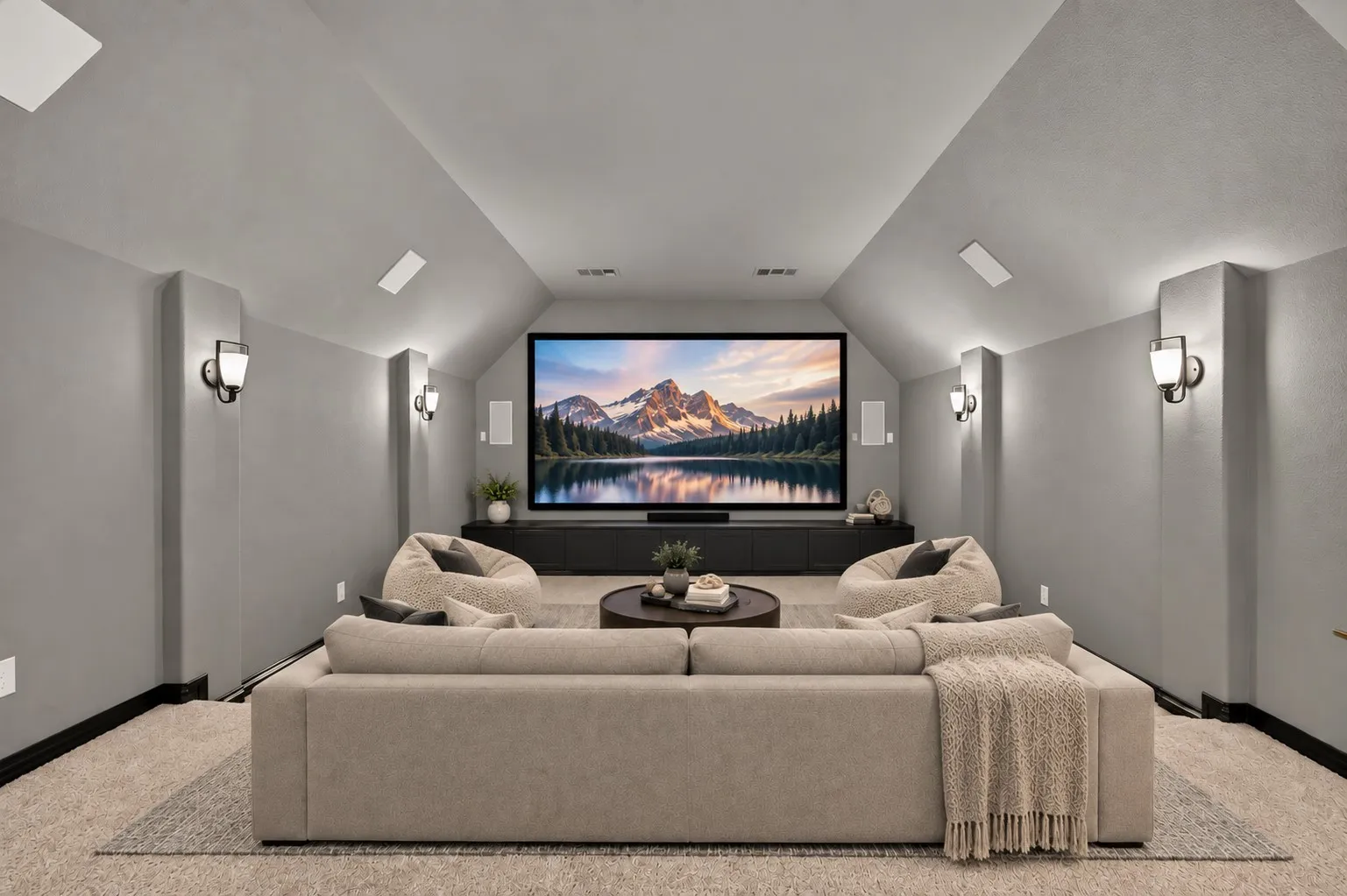 Virtually Staged - Media Room