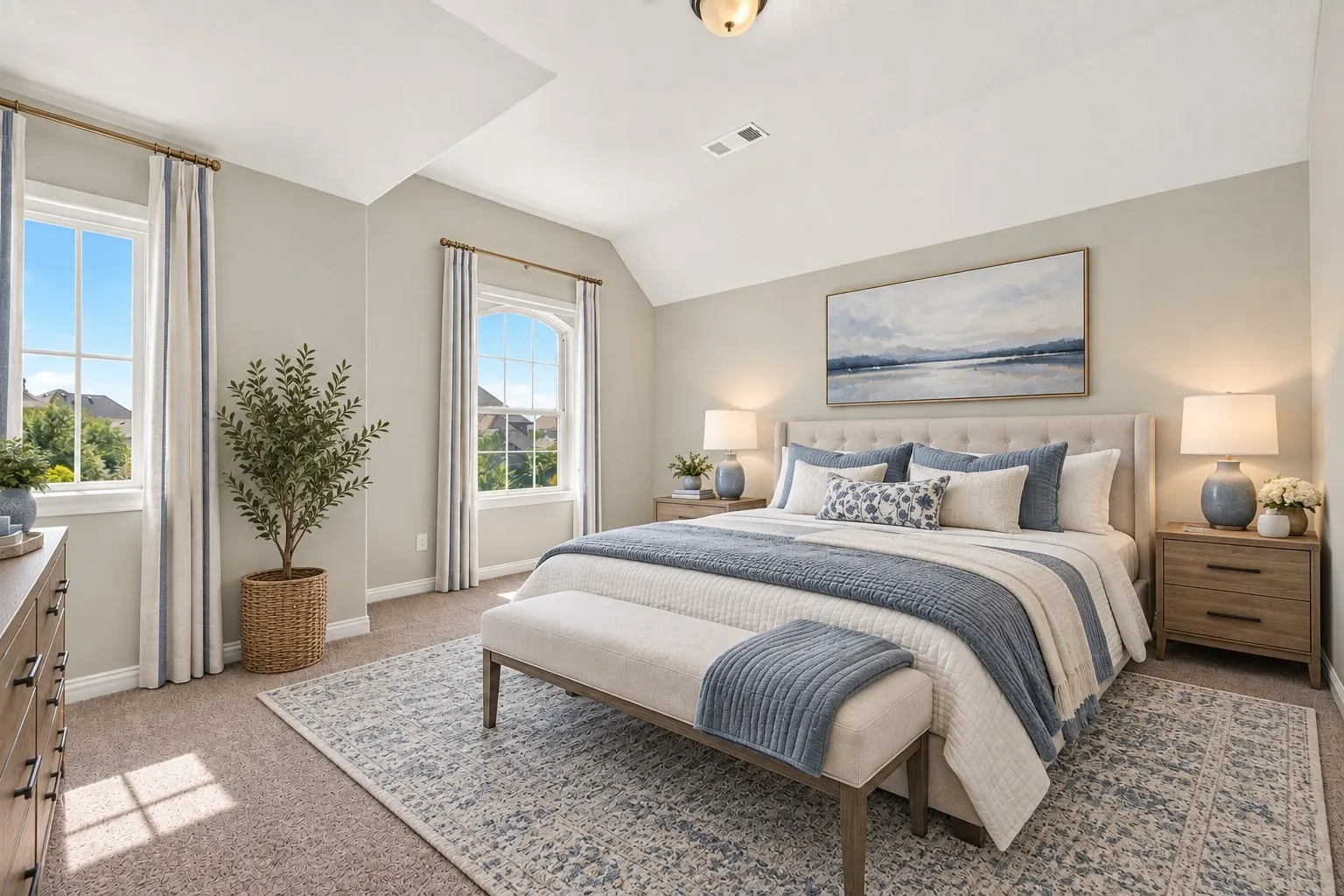 Virtually Staged - Upstairs Bedroom