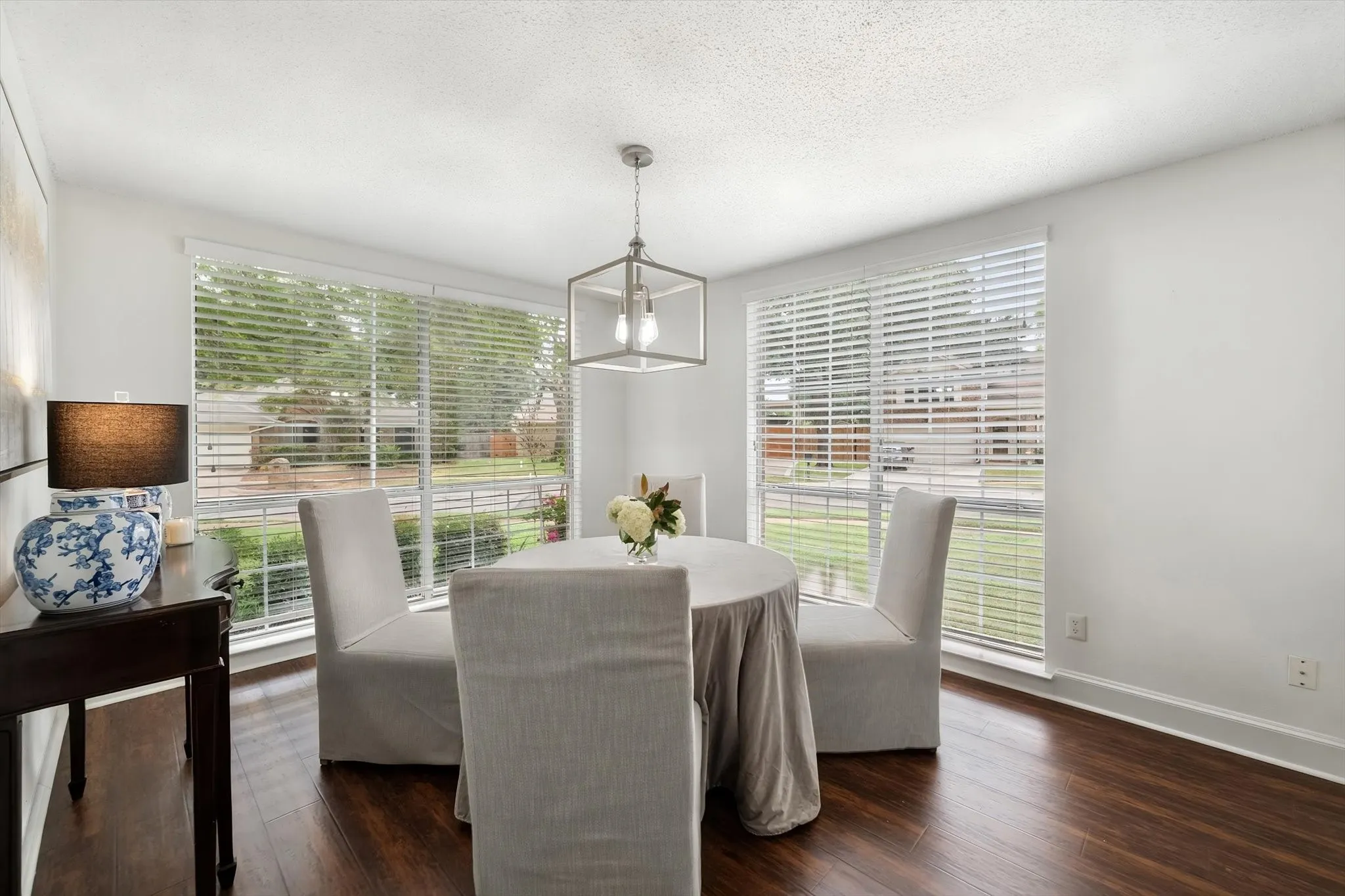 Many fun memories will be made in this formal dining room.