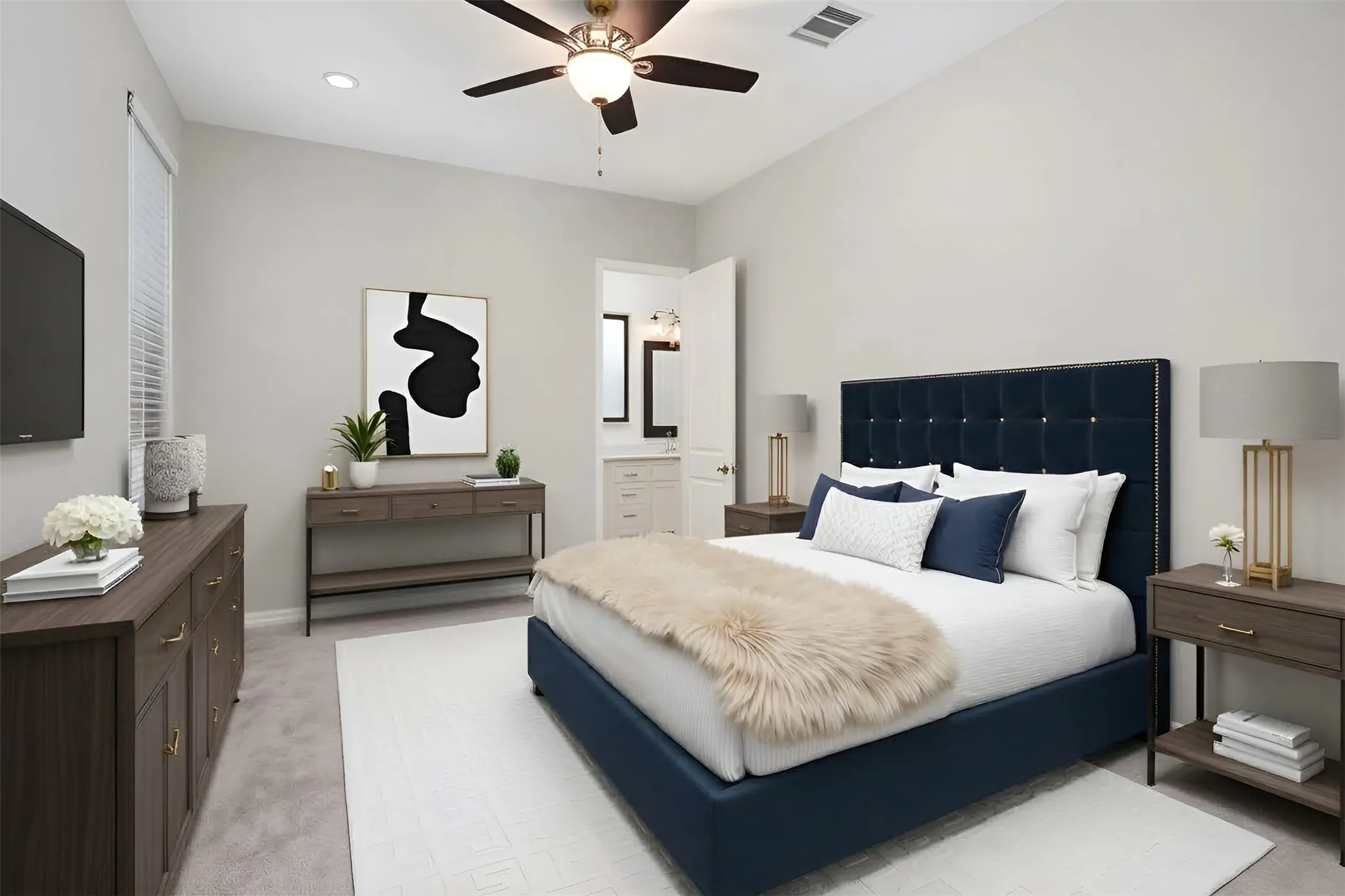 Guest Bedroom Downstairs | Virtually Staged