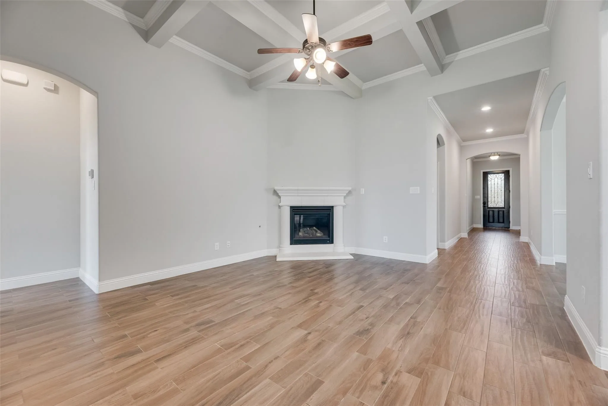 Living Area with Gas Log Fireplace