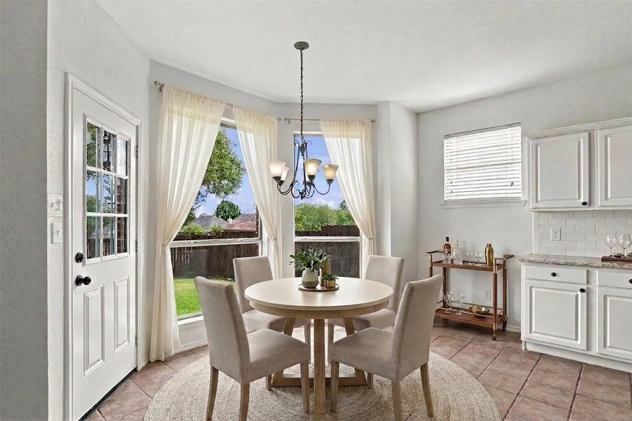Virtually Staged Breakfast Area