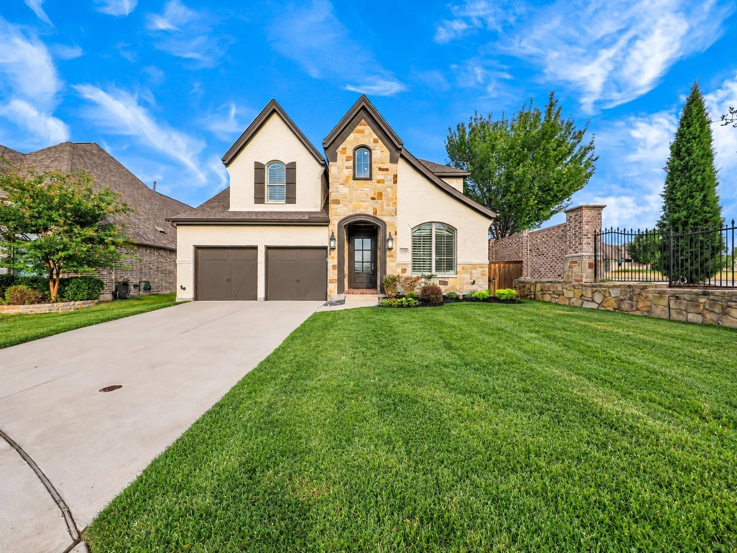 With its combination of open living spaces, soaring ceilings, abundant storage, private bedroom accommodations, and functional design, this Mustang Lakes home offers a layout that adapts beautifully to a variety of lifestyles. From the welcoming kitchen and fireside living room to the spacious primary retreat and upstairs game room, every level provides comfortable spaces for gathering, relaxing, and enjoying life at home.