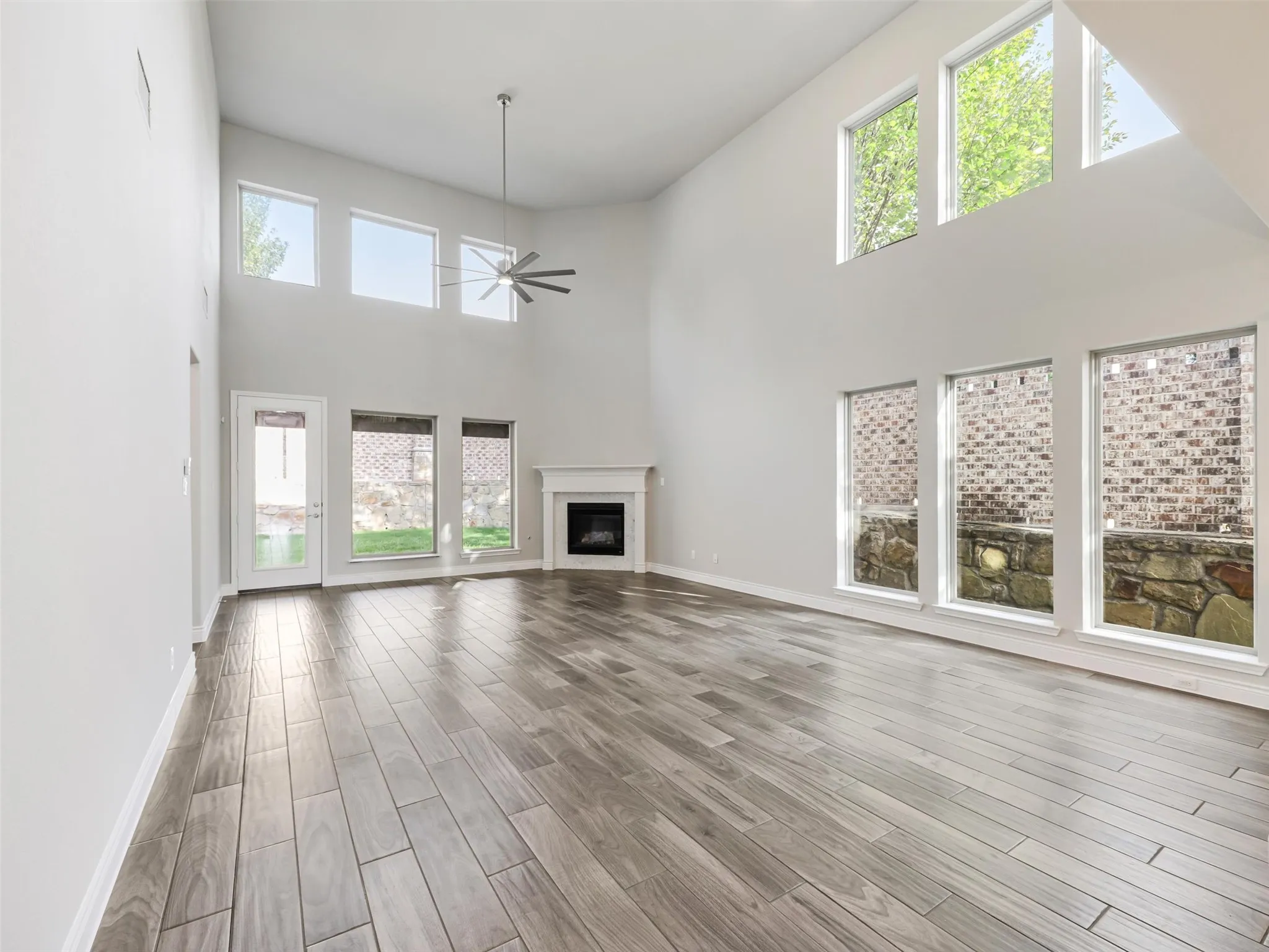 . The open-concept design allows the kitchen, dining, and living spaces to flow naturally together while still maintaining their individual character.