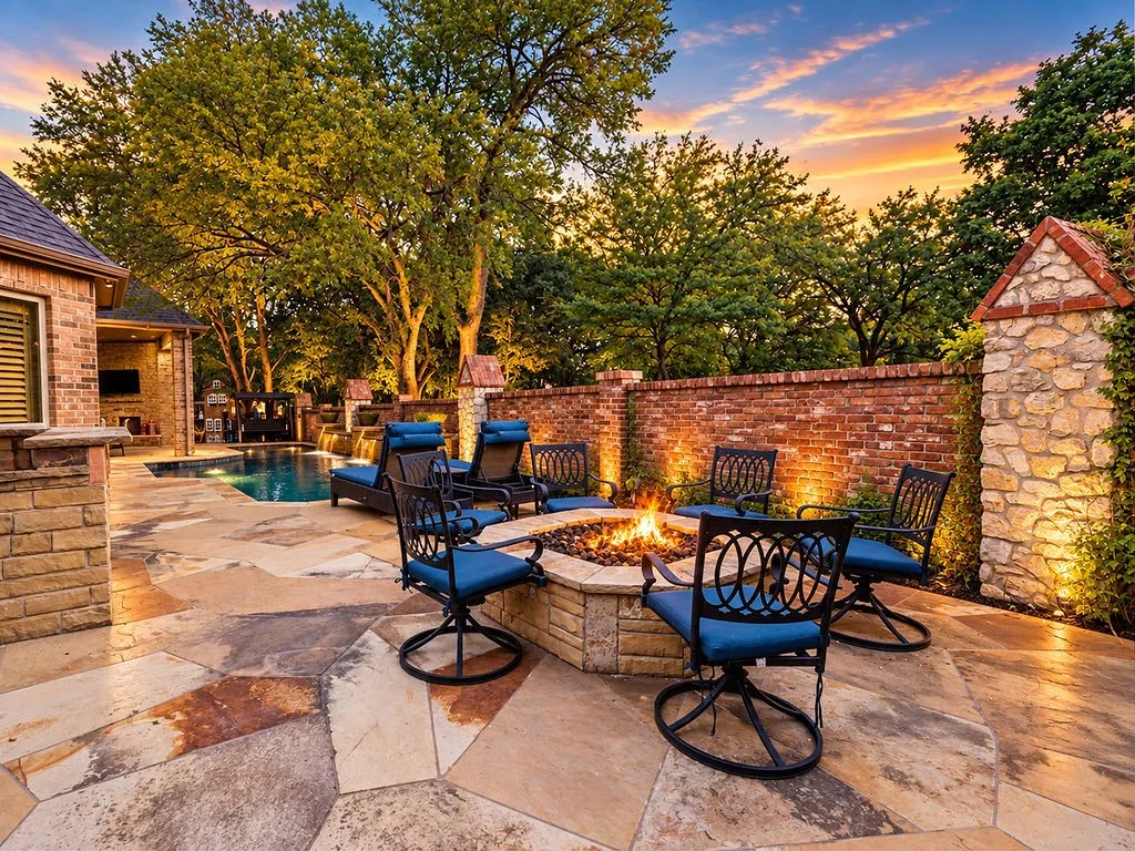 Builtin Firepit