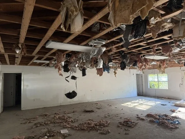 Interior Demolition was started but not  completed.