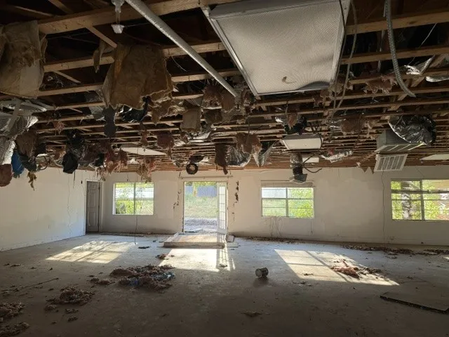 Interior Demolition was started but not  completed.