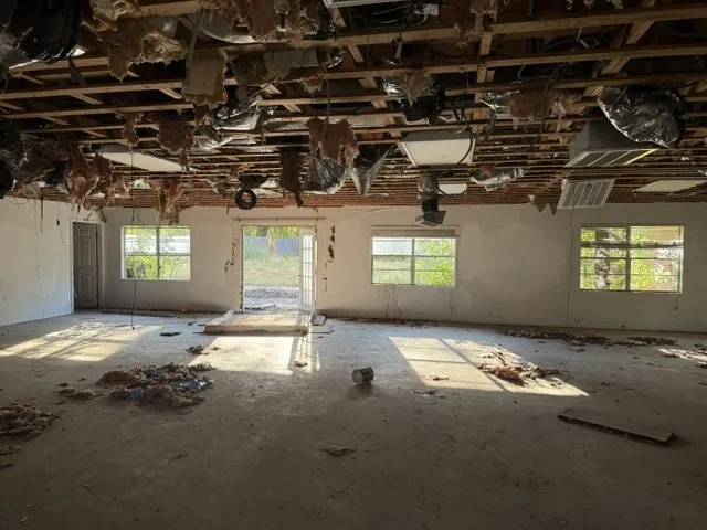 Interior Demolition was started but not  completed.
