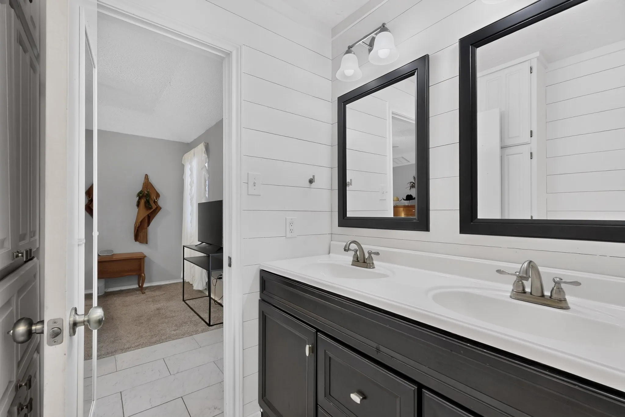 En suite bath has been recently updated throughout.