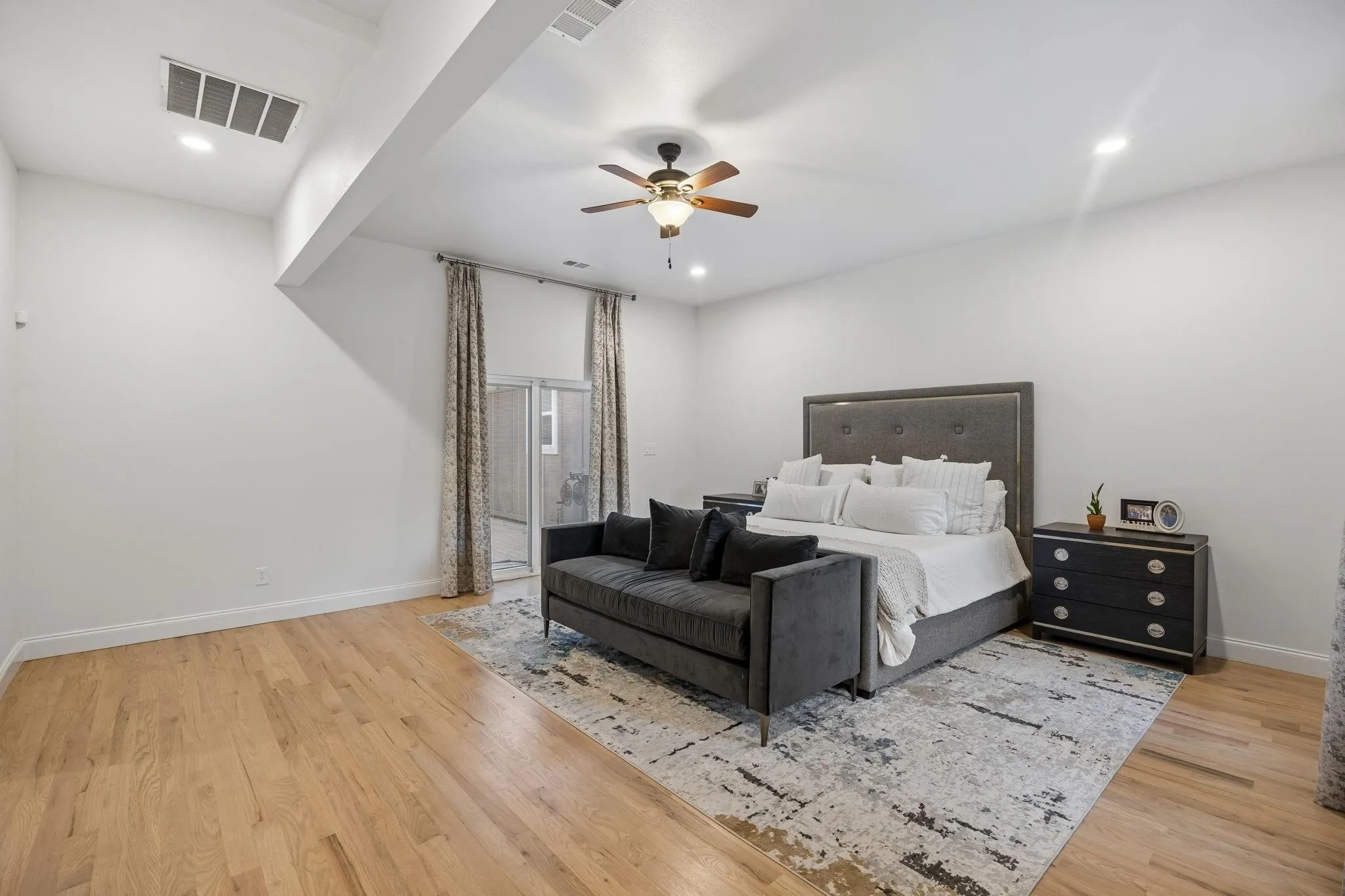 Private primary retreat offering generous proportions and a peaceful setting overlooking the property