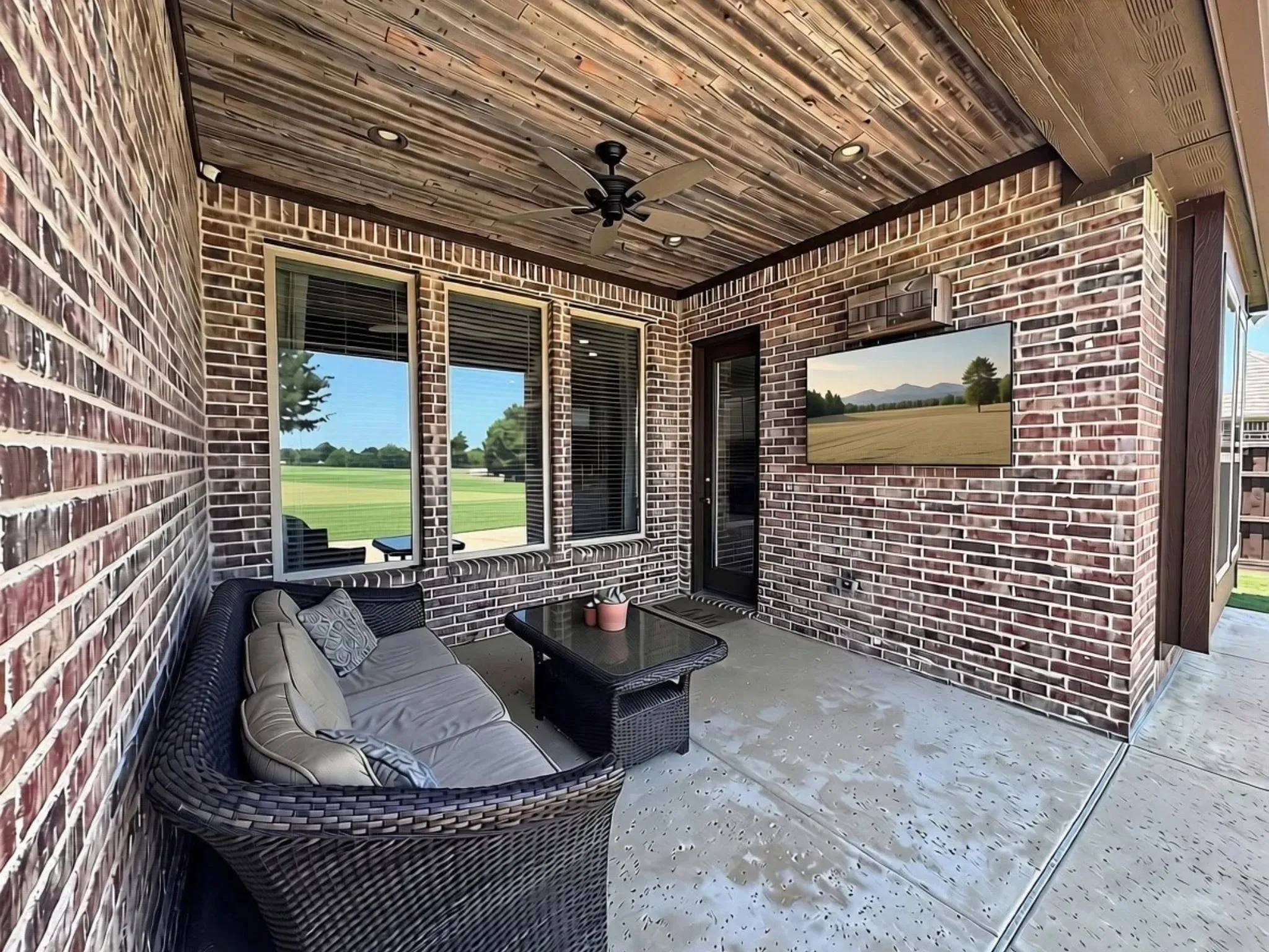 Custom barn ceiling accent!