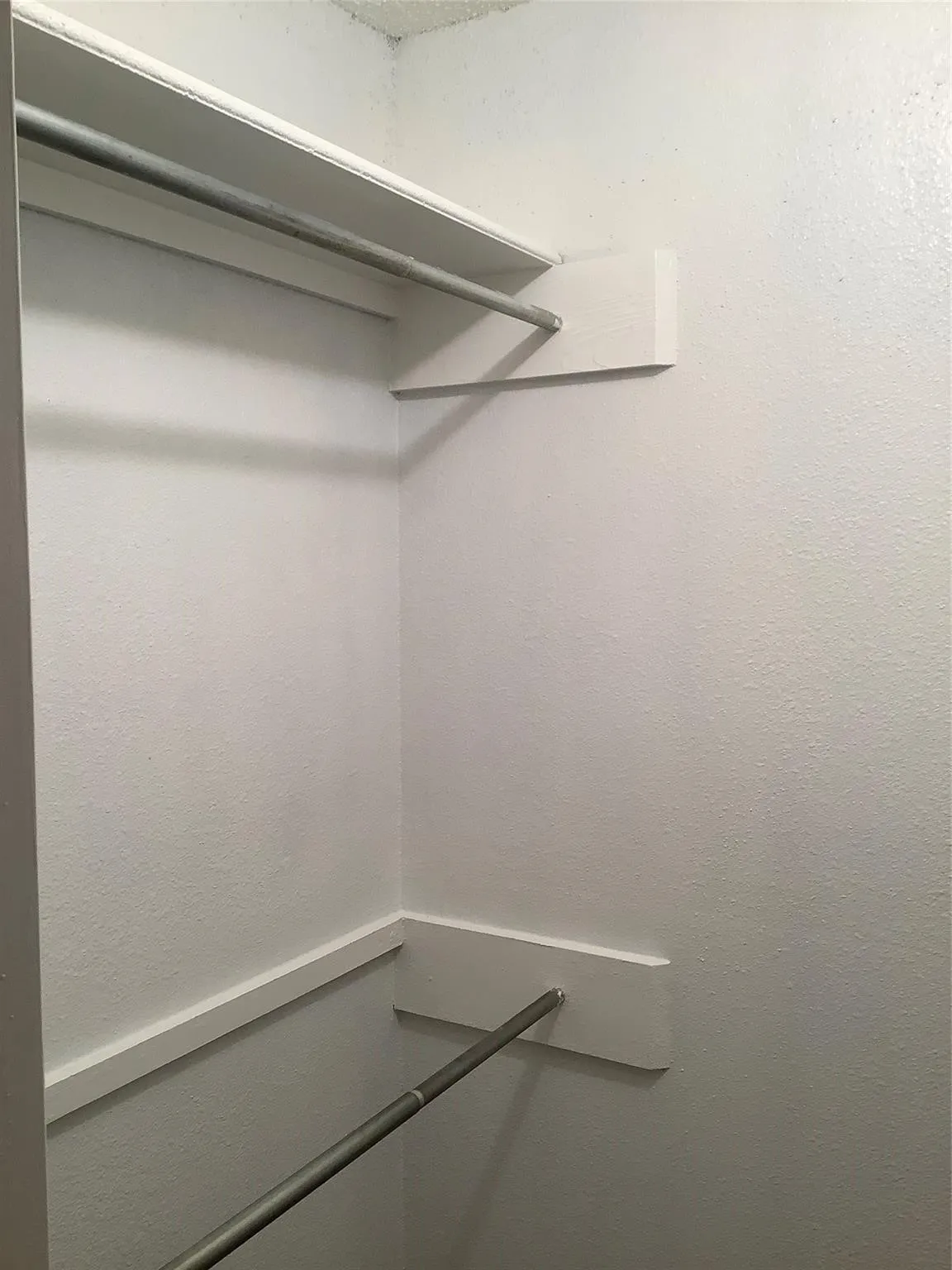 Roomy closet space