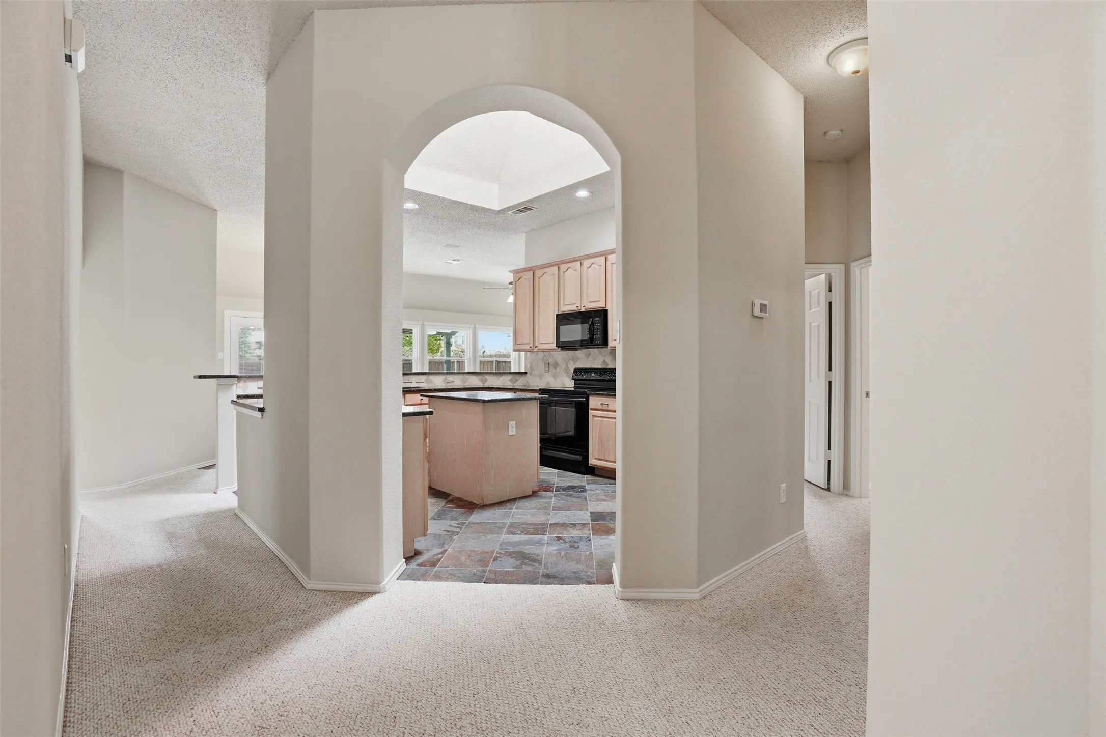 Arched Entry Into Kitchen