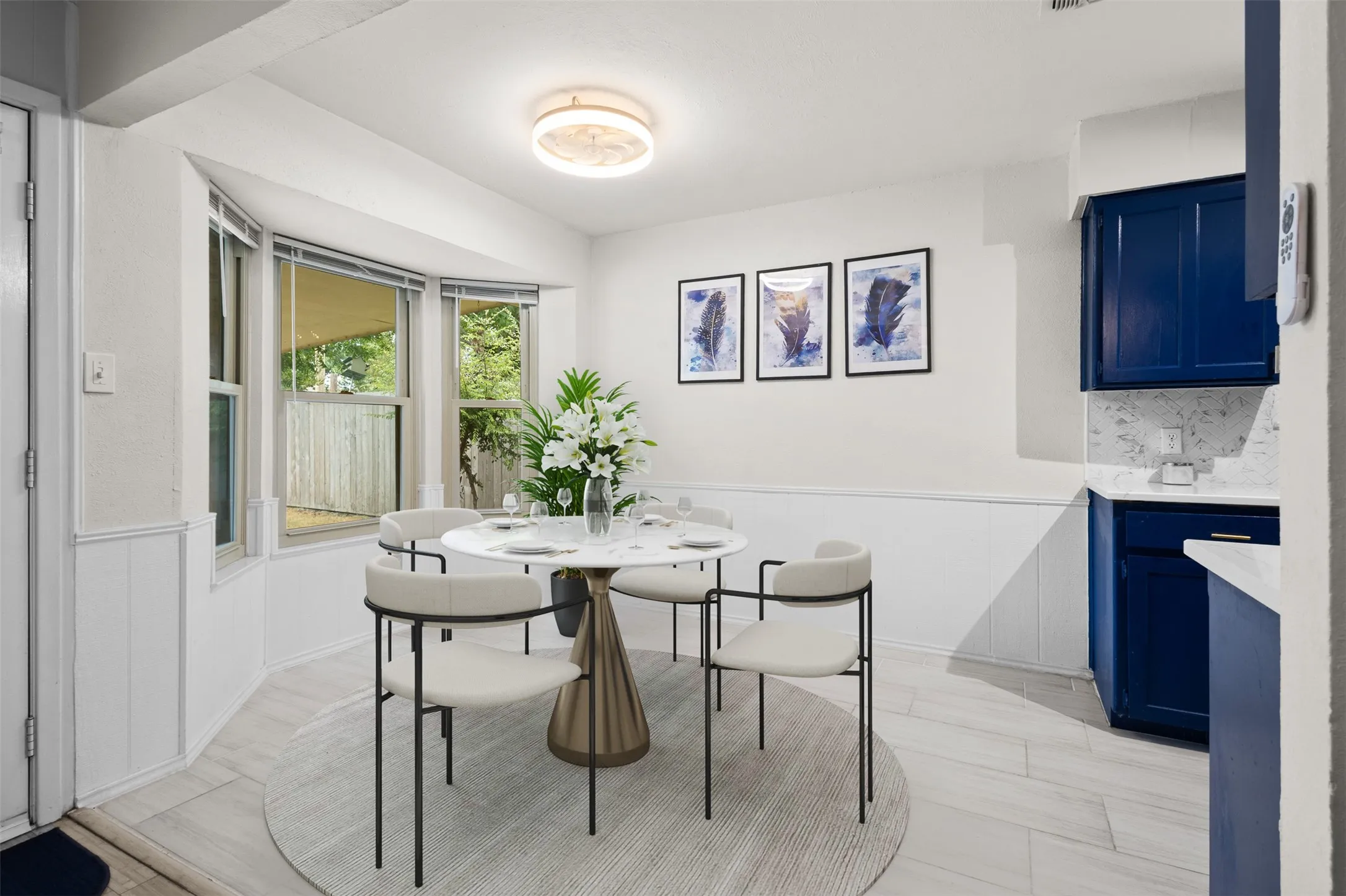 CG Staged dining area