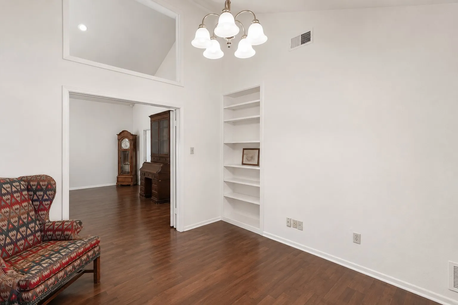 Sitting room or office just off of the living area