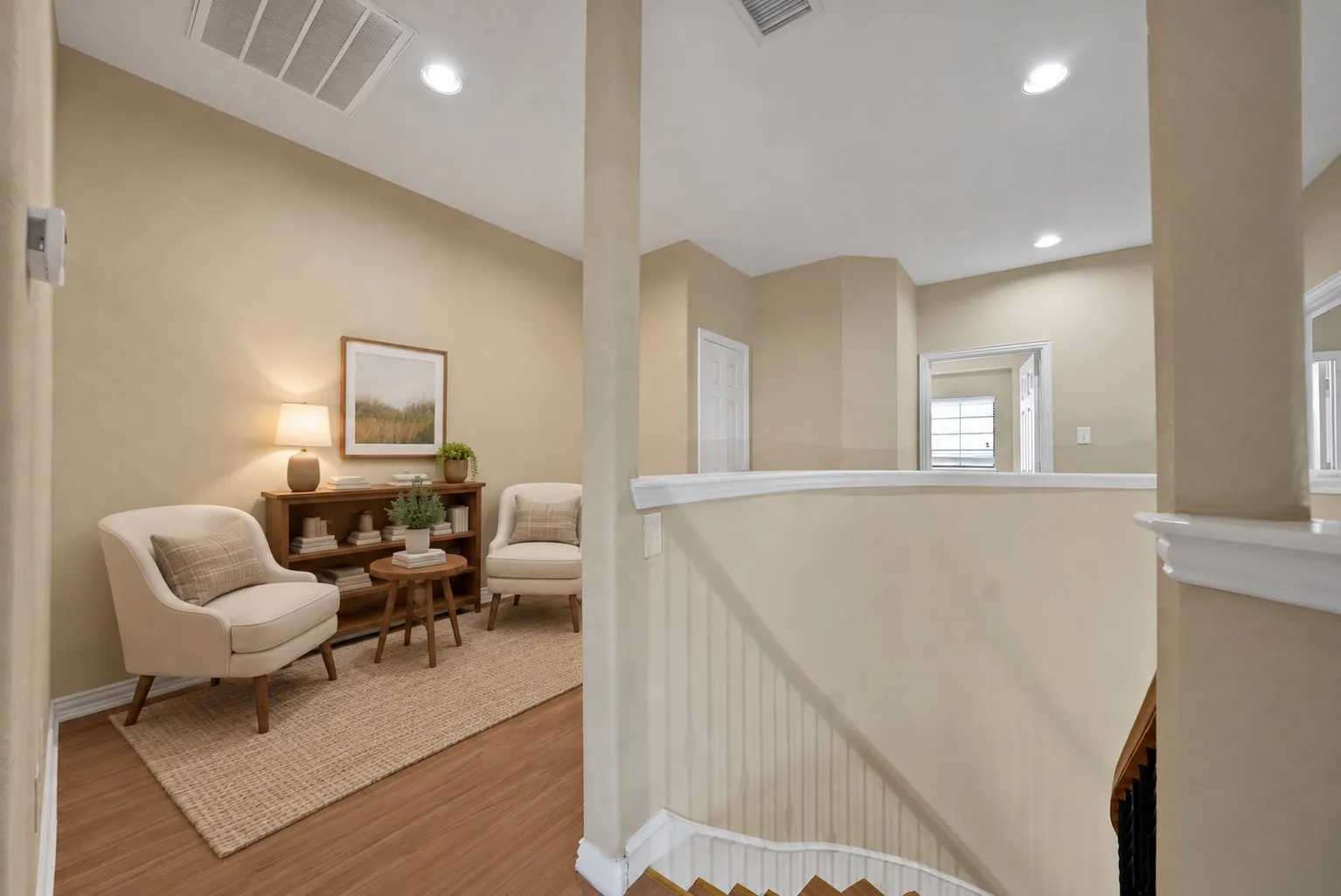 Bonus space upstairs. Virtually staged.