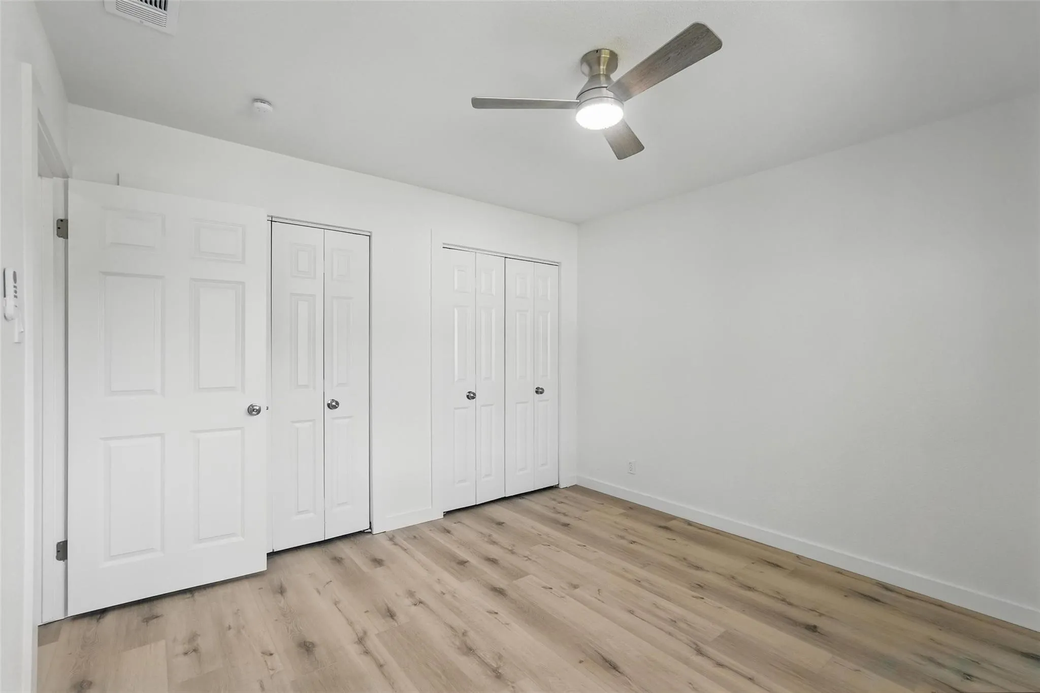 Primary Bedroom with en suite bath and double closets.