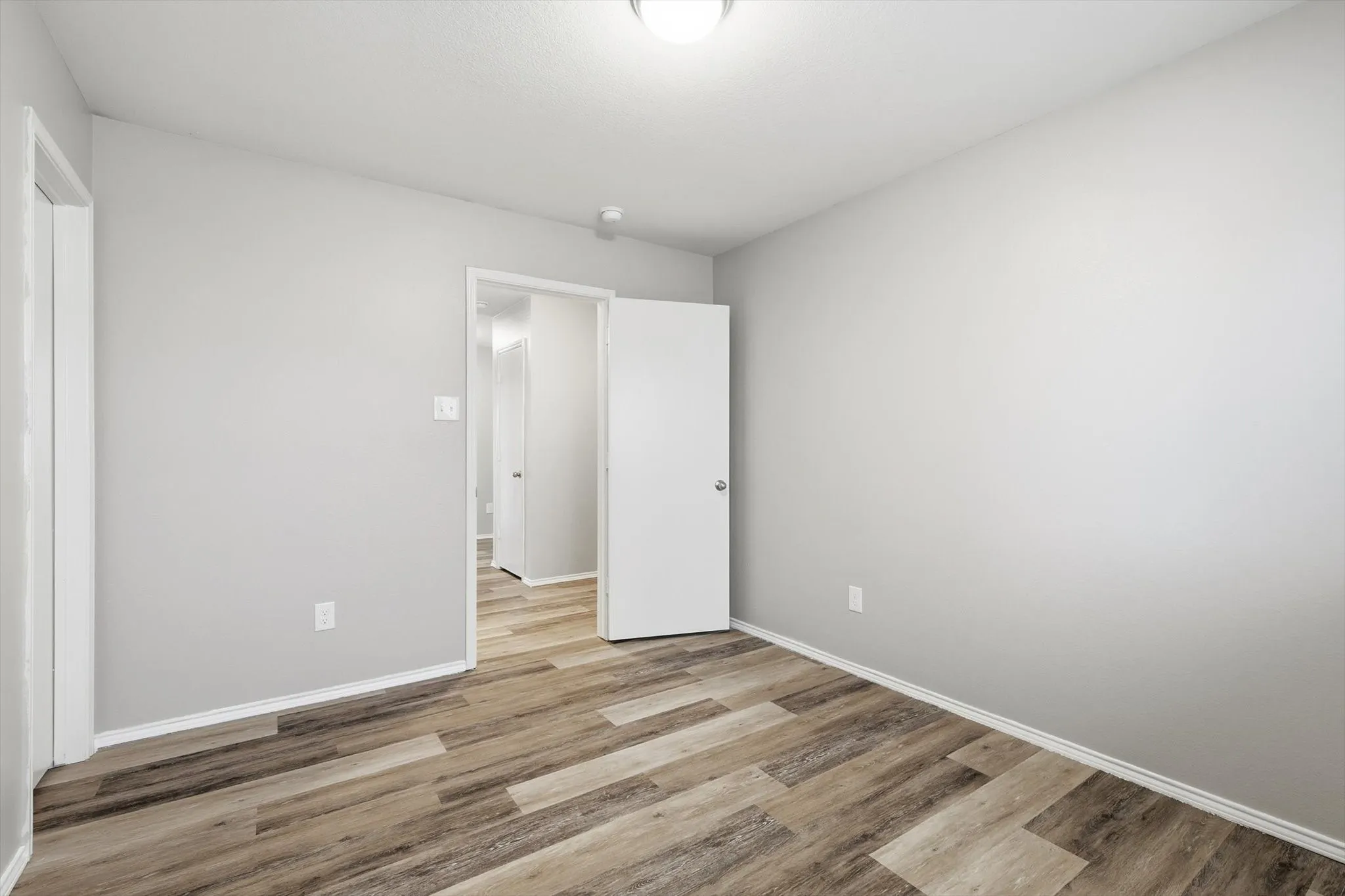 Wood-finish flooring throughout