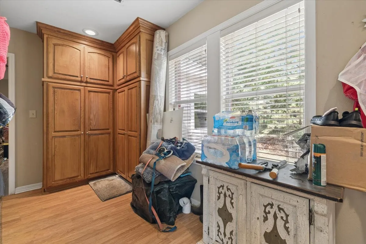 Bright flex/utility space ideal for home organization or secondary storage.