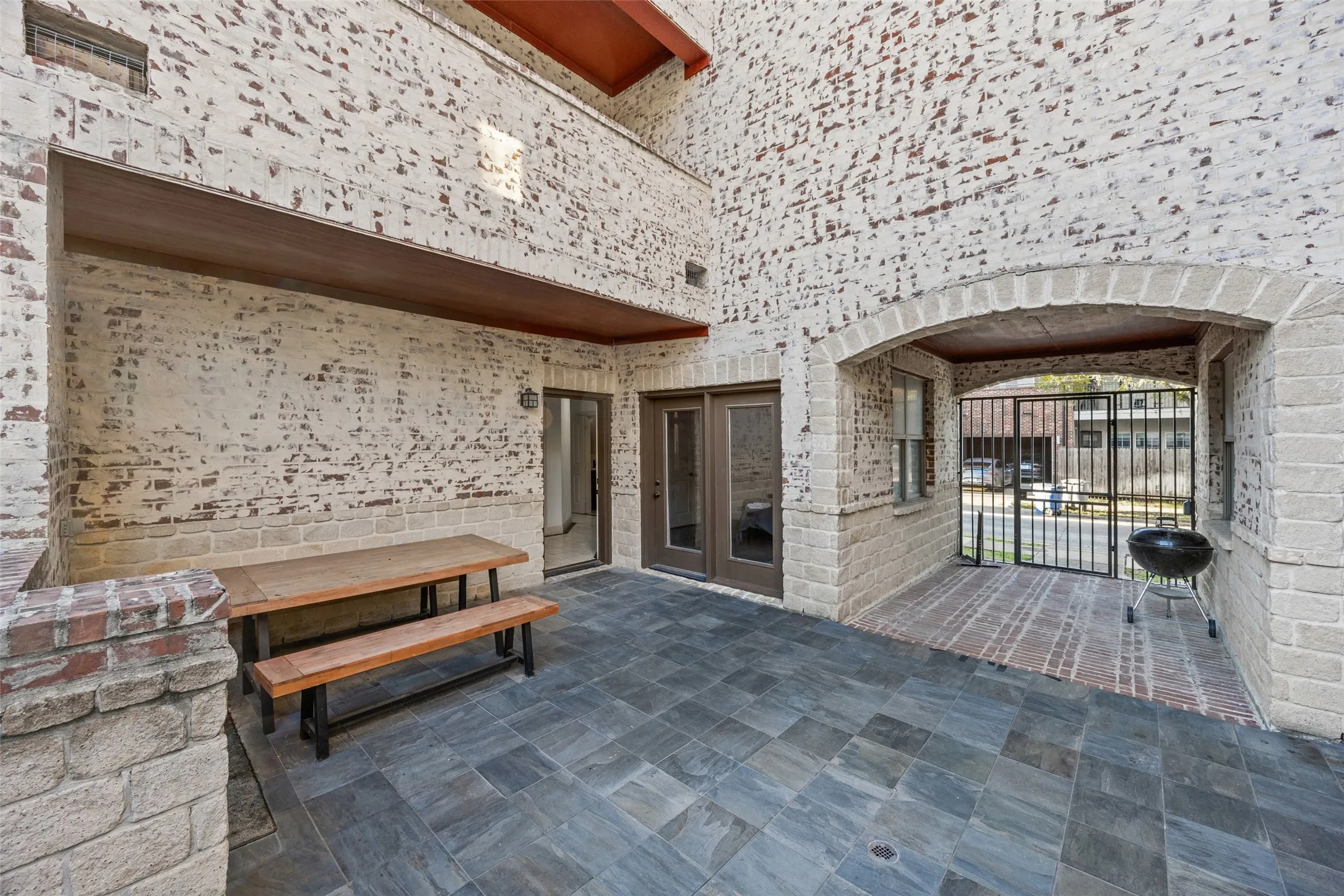 Courtyard between the units on the ground level