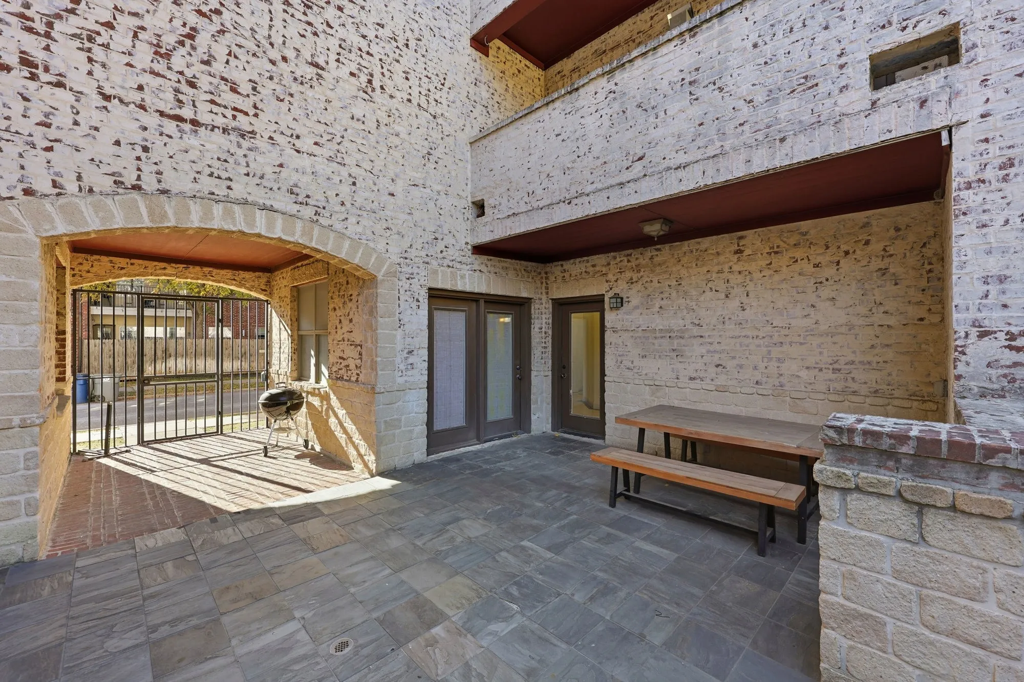 Courtyard between the units on the ground level