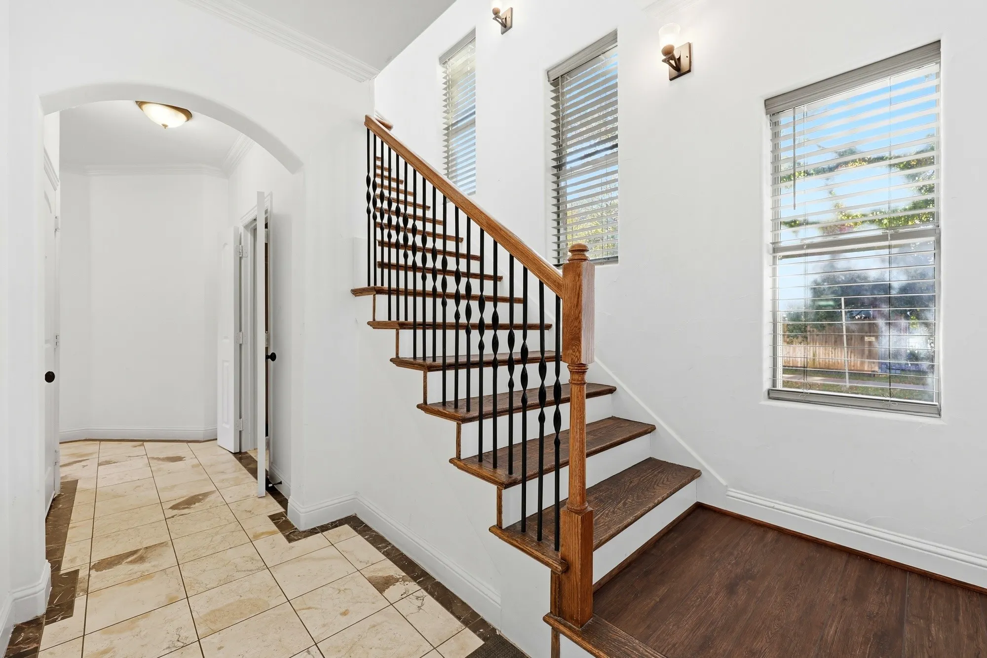 View from the front door on level 1