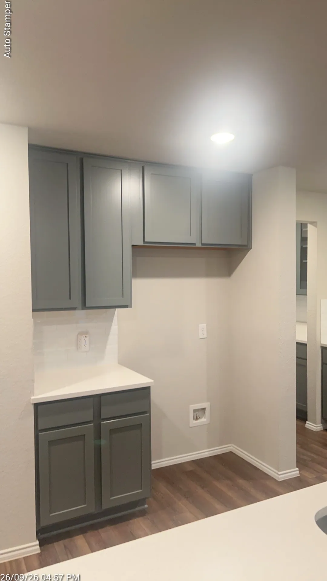 White subway tile backsplash