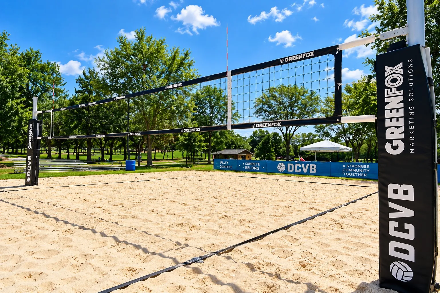Outdoor sand volleyball