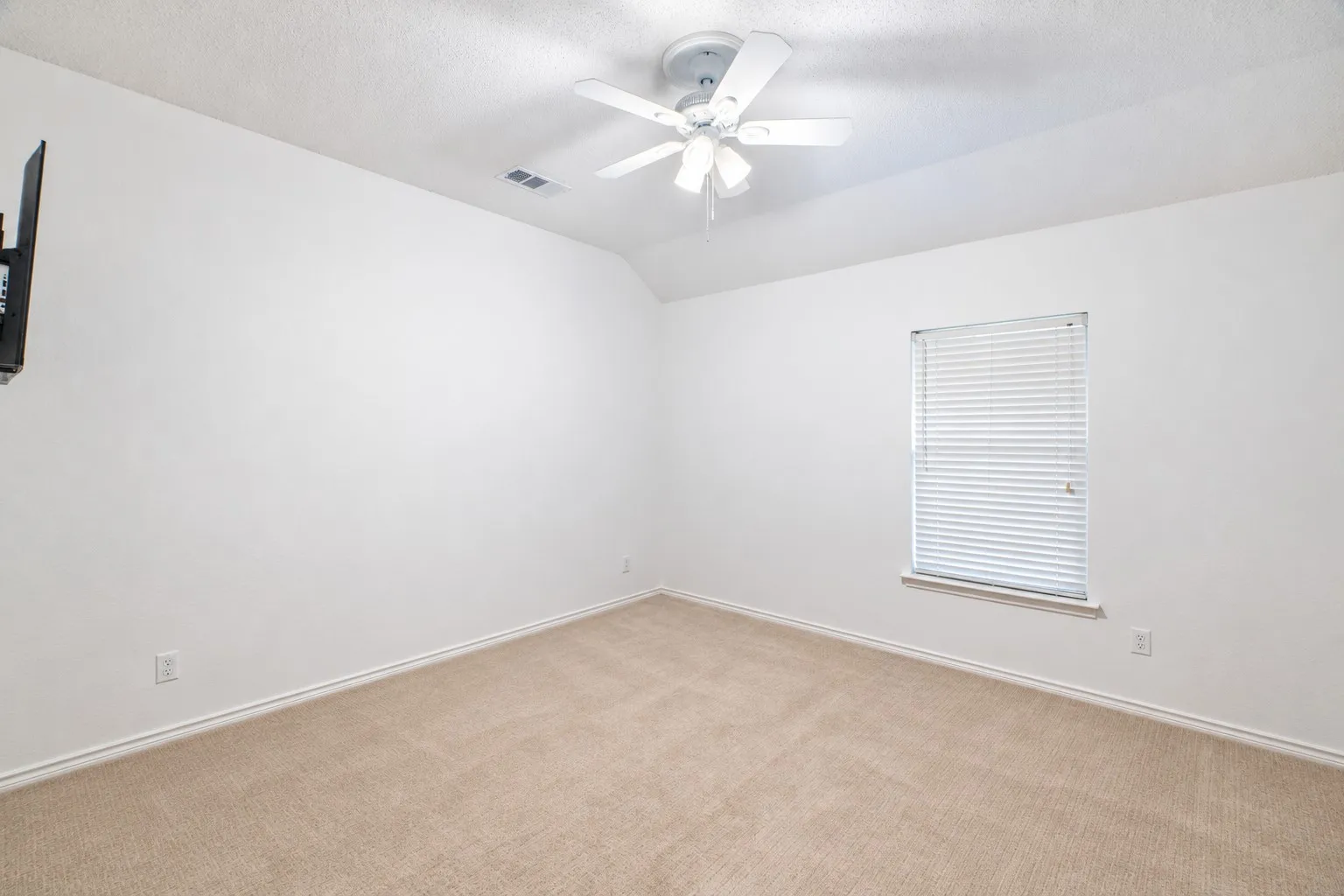 Bedroom 4 Virtually Rendered to show the empty bedroom