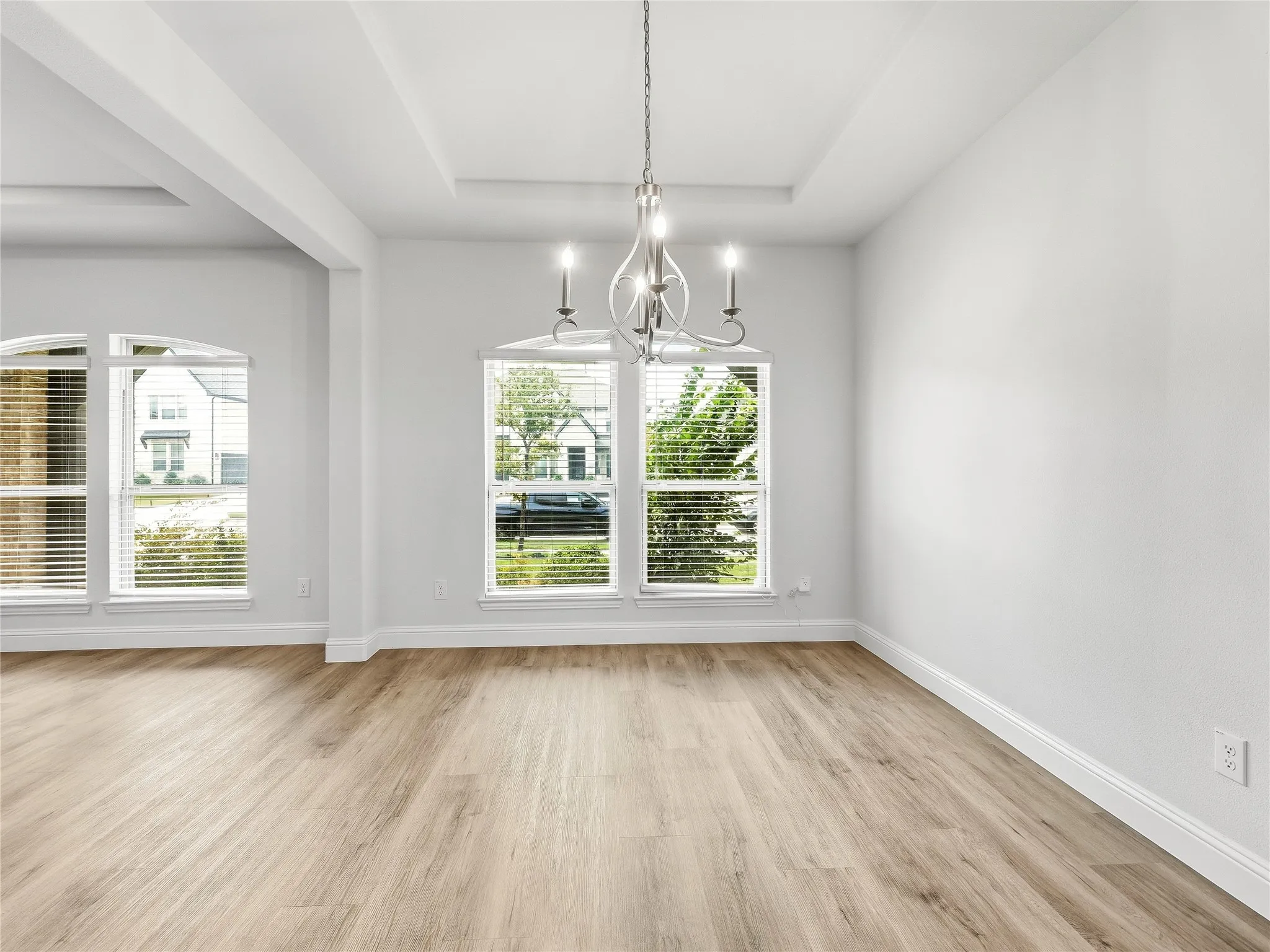 dining area with pass through to kitchen