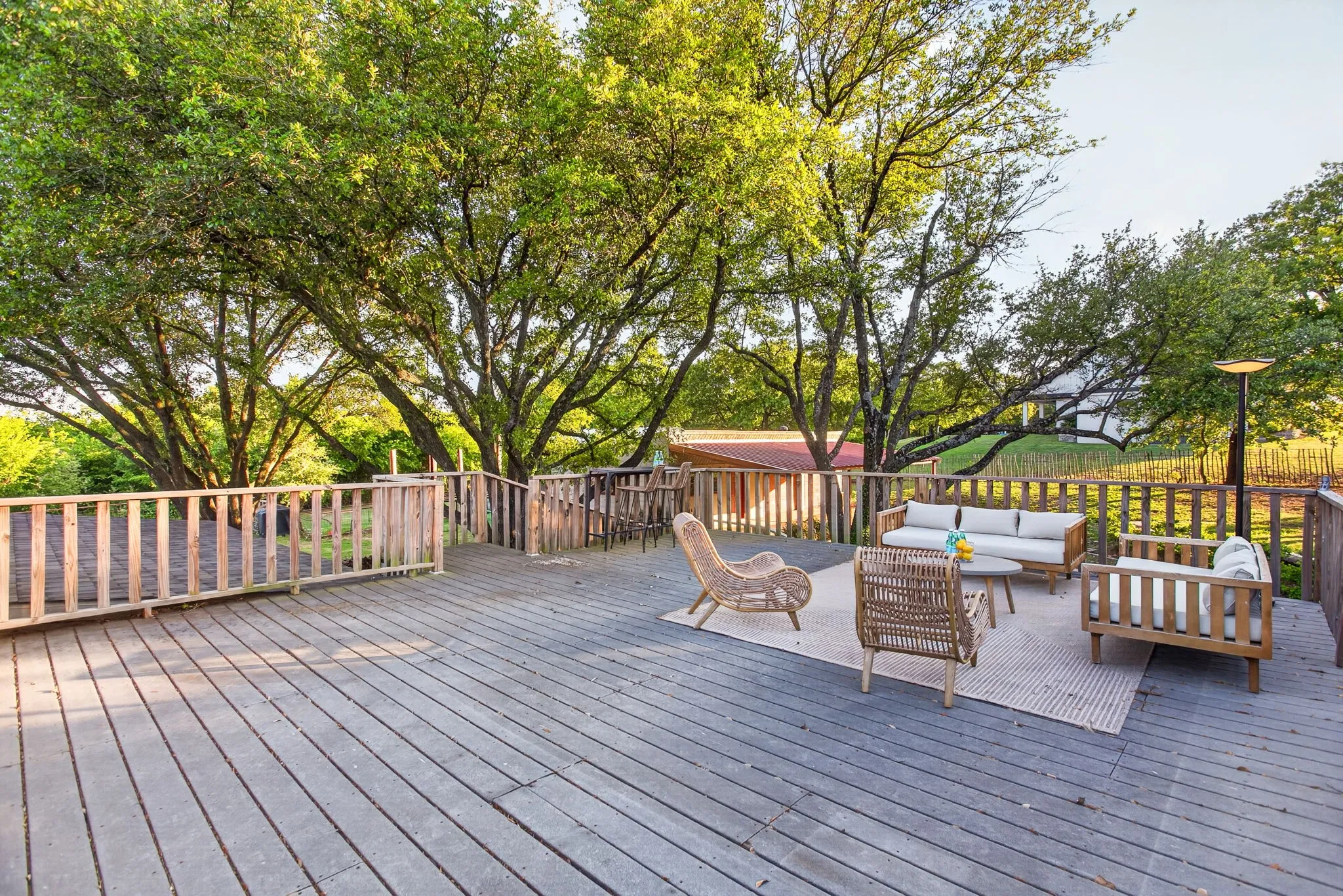 Hellooooo, upper level deck. Casual evenings. Lovely views. Just another space to hang.