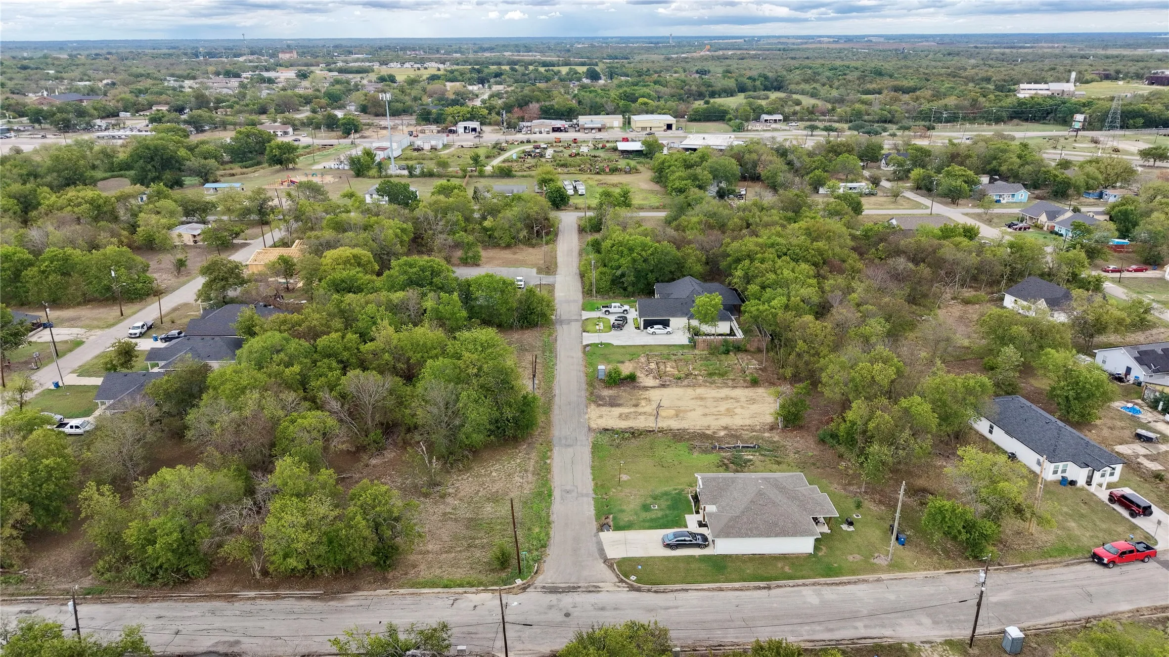Aerial content of street