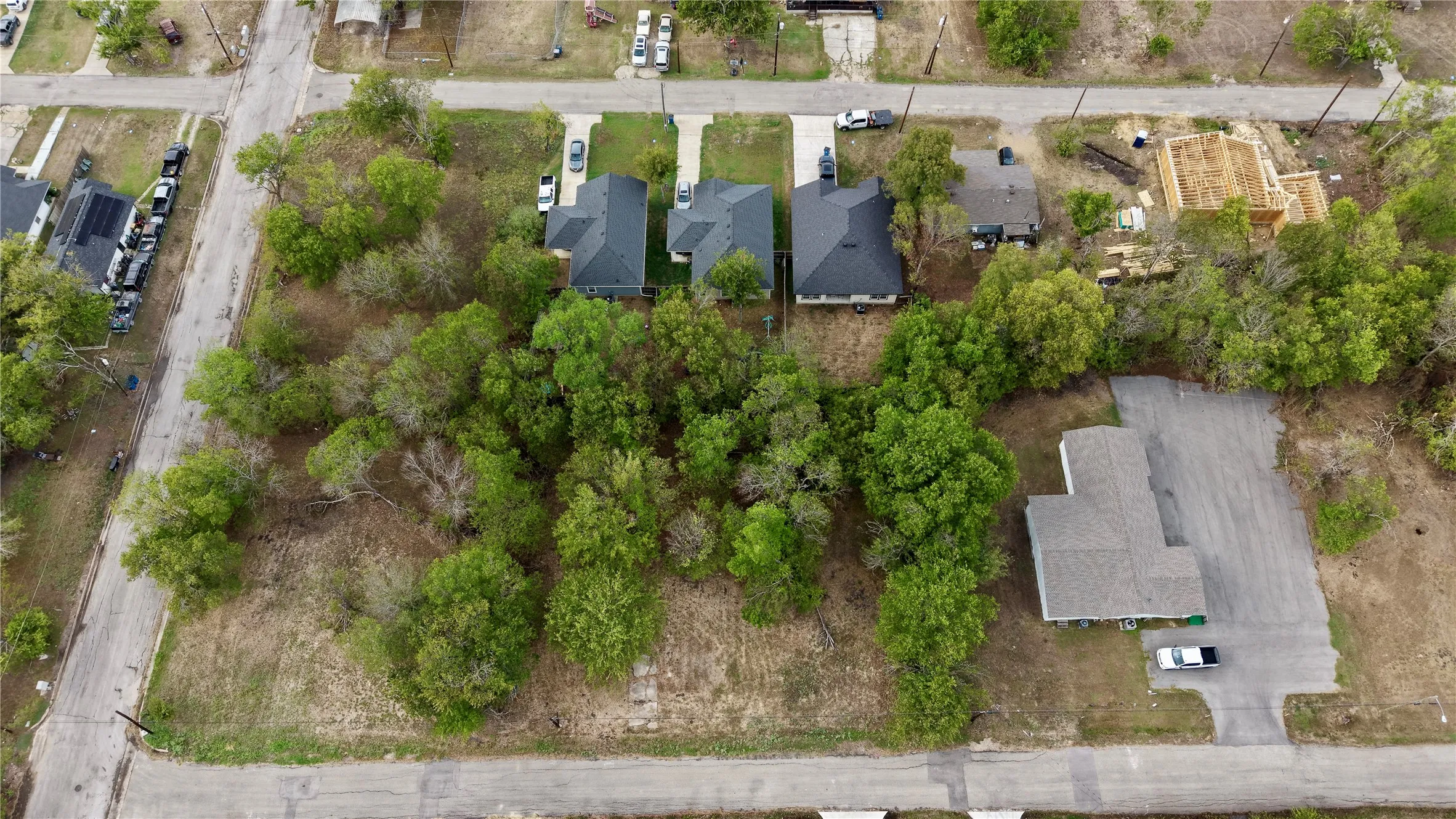 Aerial content of developed community