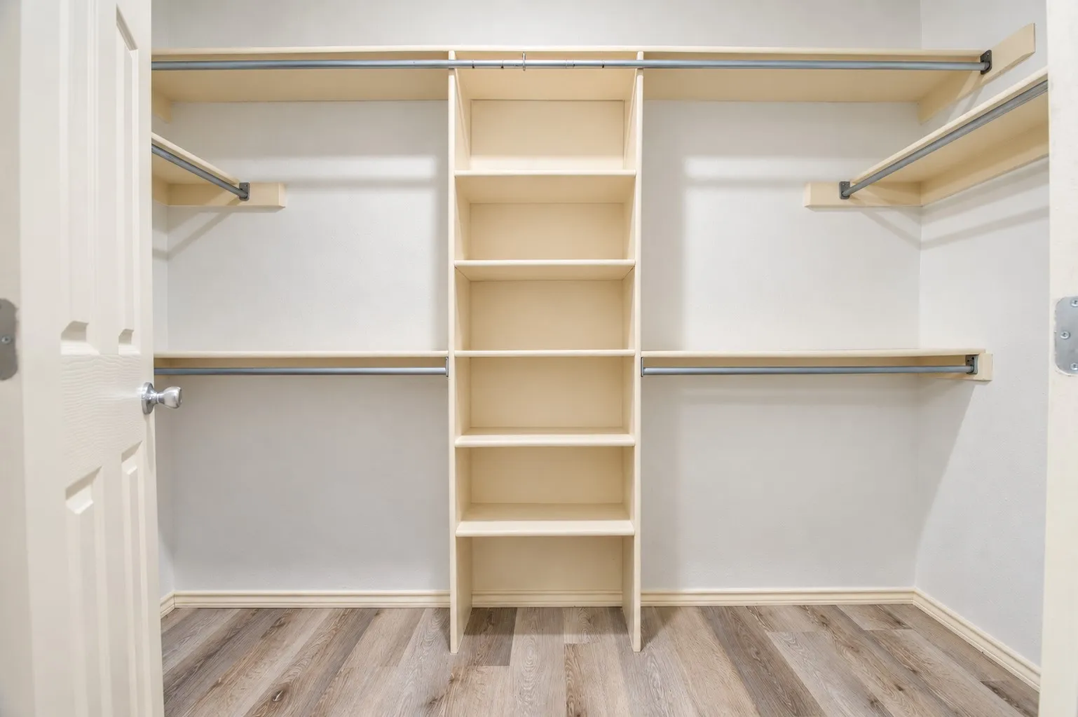 Spacious closet in master