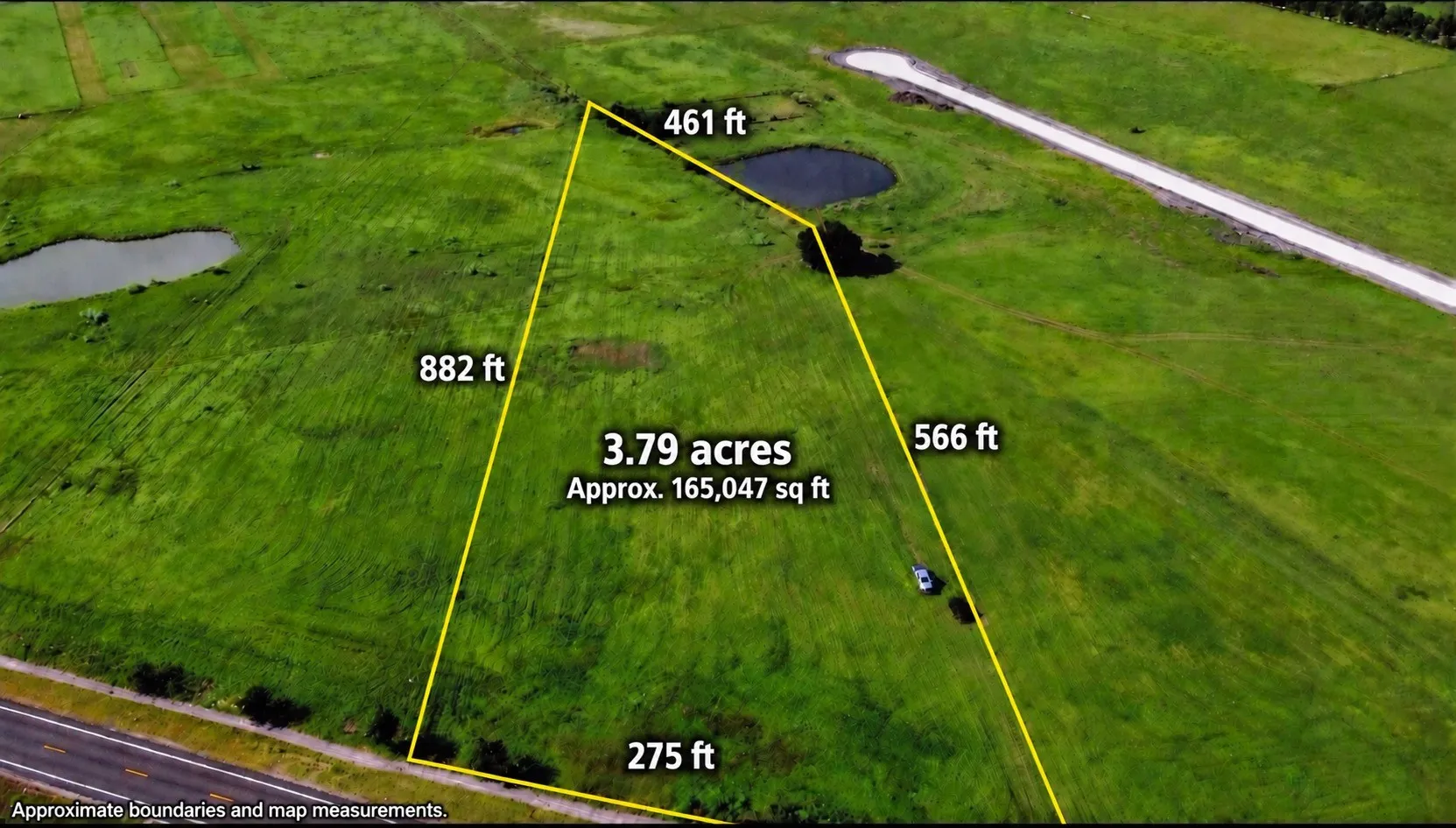Beautiful 3.79-acre lot in Holloway Farm Phase 2, offering open space and peaceful country surroundings. Photo provided by owner, taken in 2022.