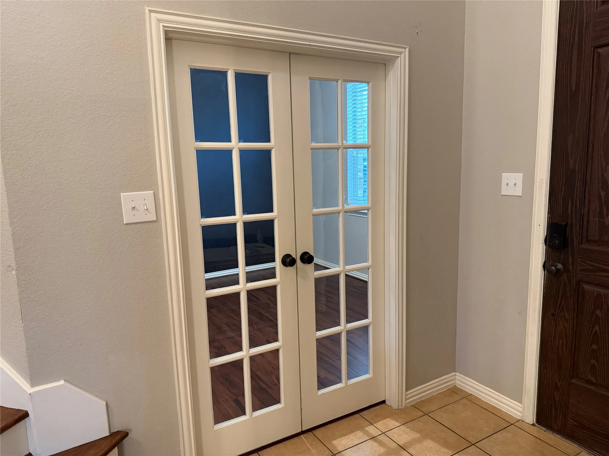 Private office with French doors.