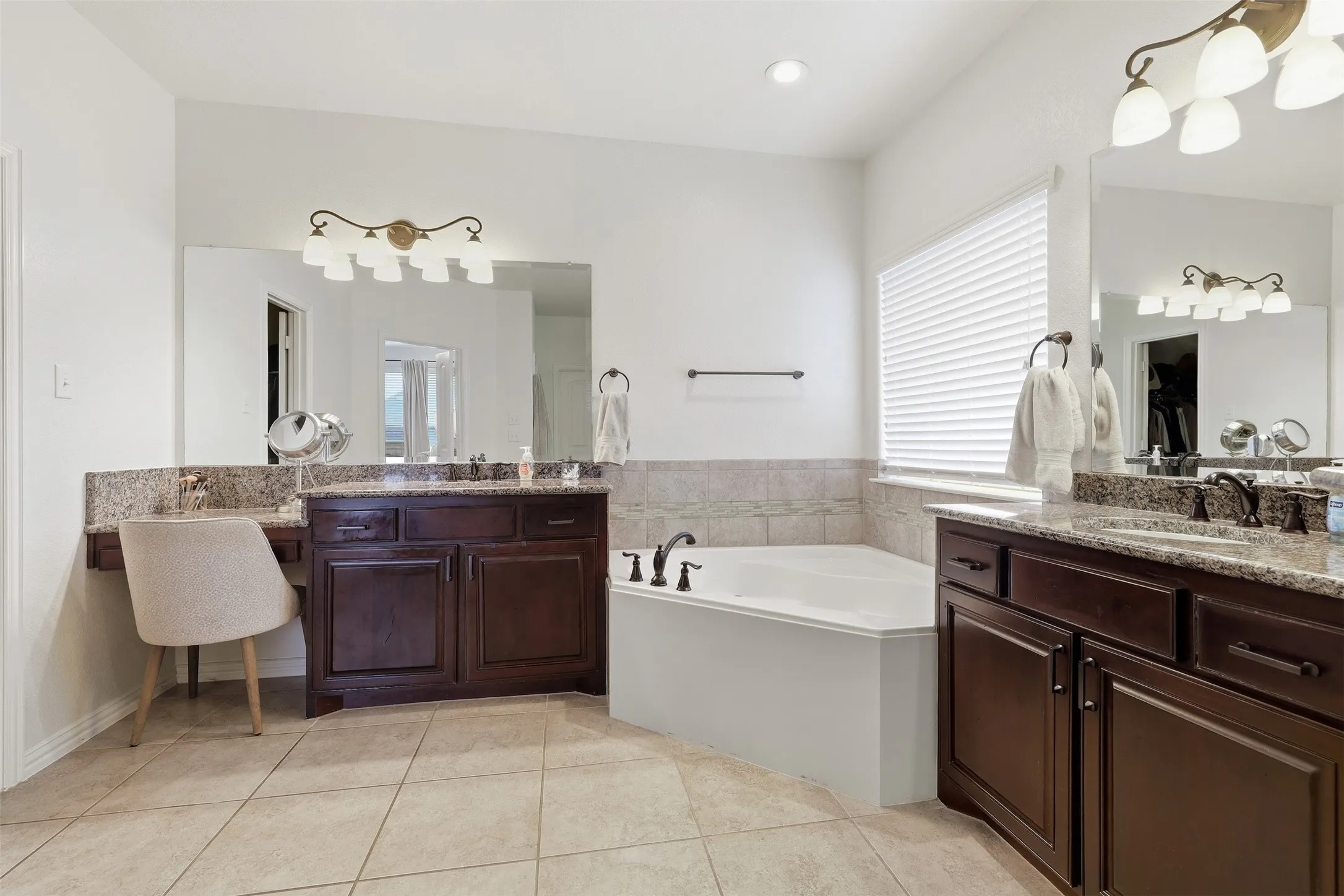 Built in Vanity for makeup