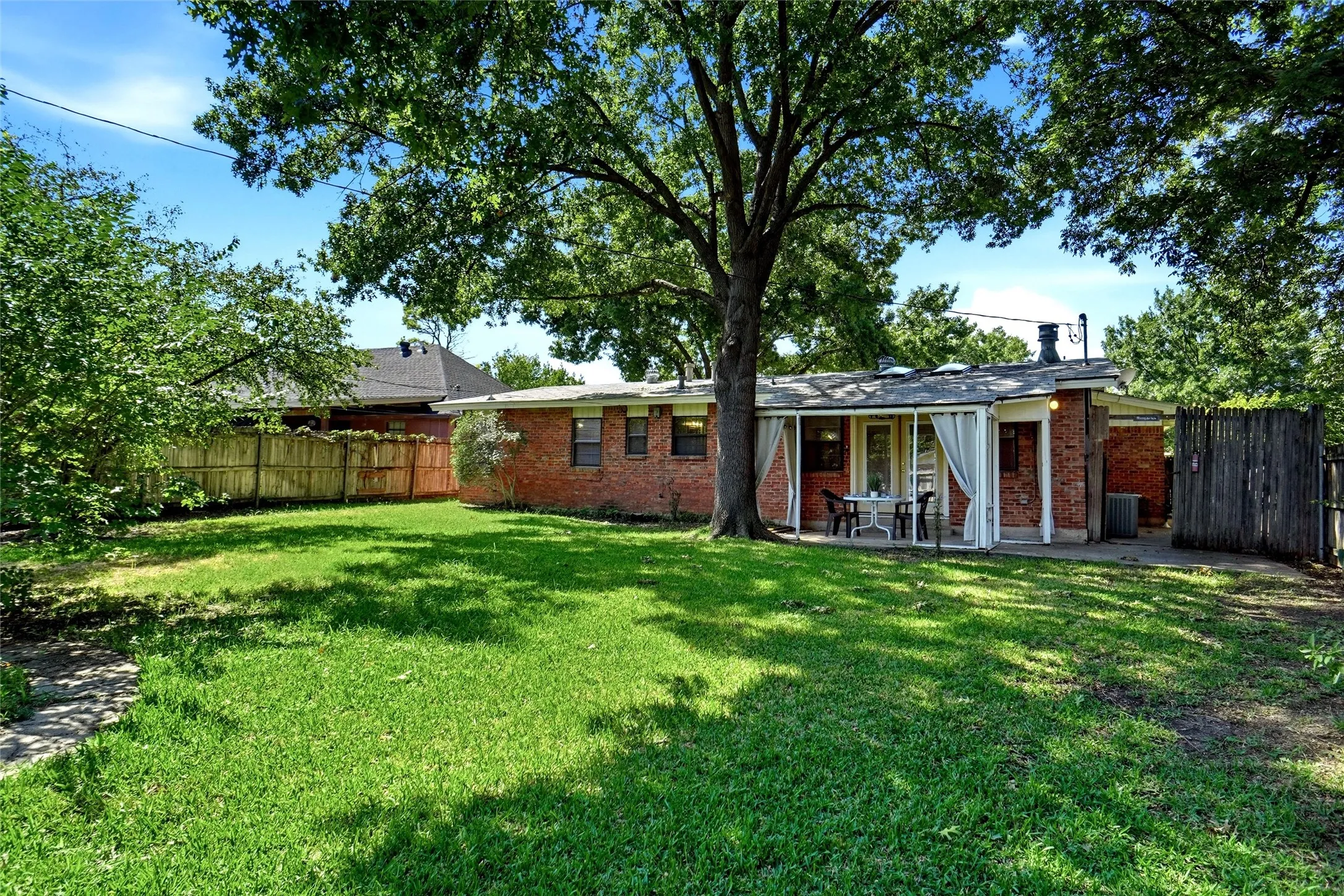 Large Backyard space perfect for the kids to run & play!