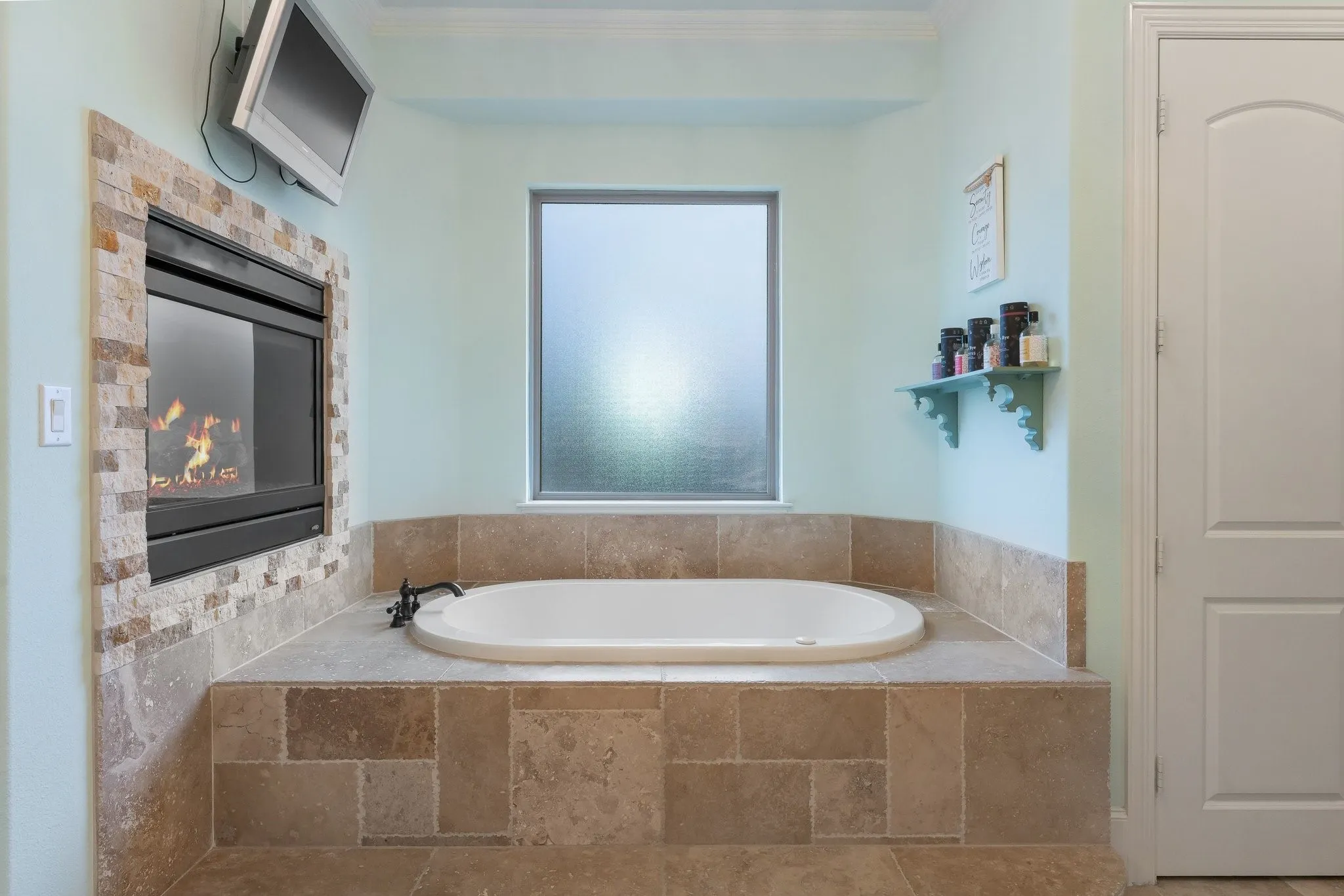 Spa-like master suite.
