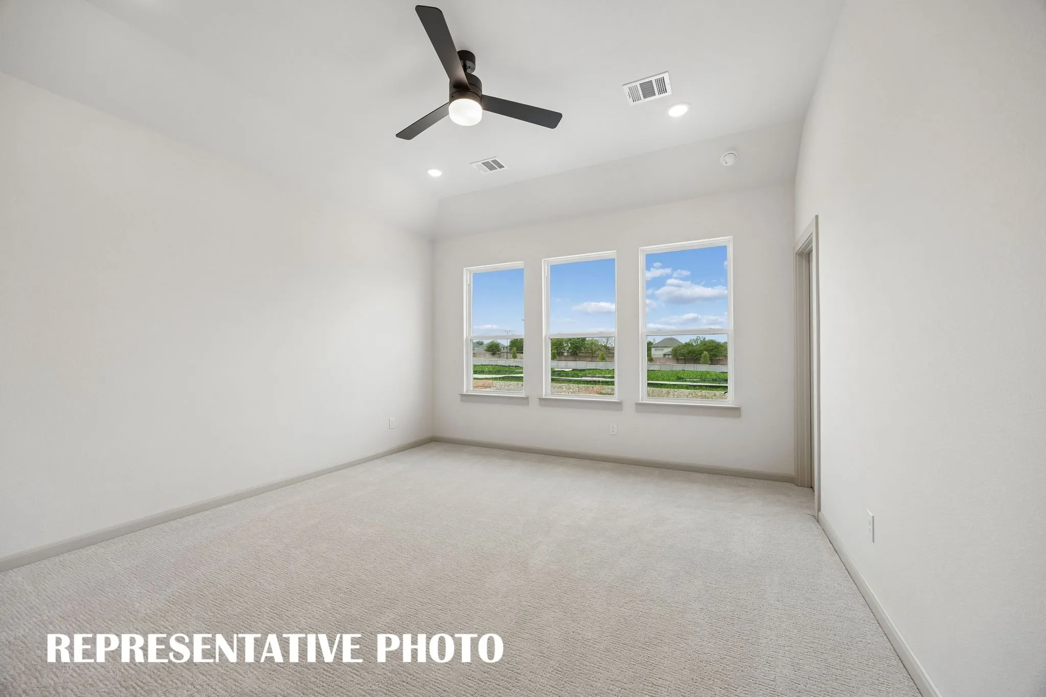 Your dreamy new owner's suite is located at the rear of the home for additional privacy.  REPRESENTATIVE PHOTO