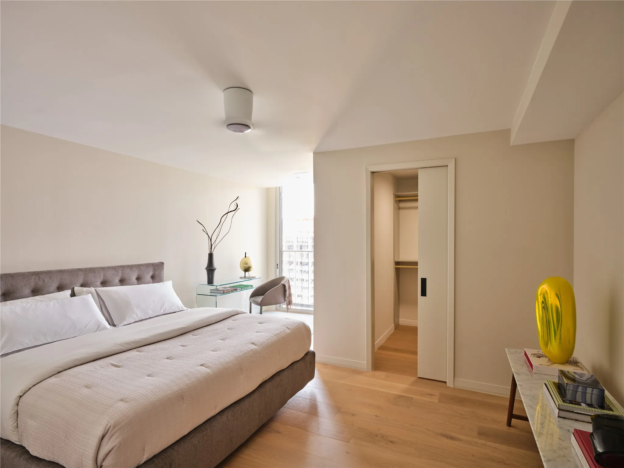 Bedroom three has a walk-in closet and access to terrace.