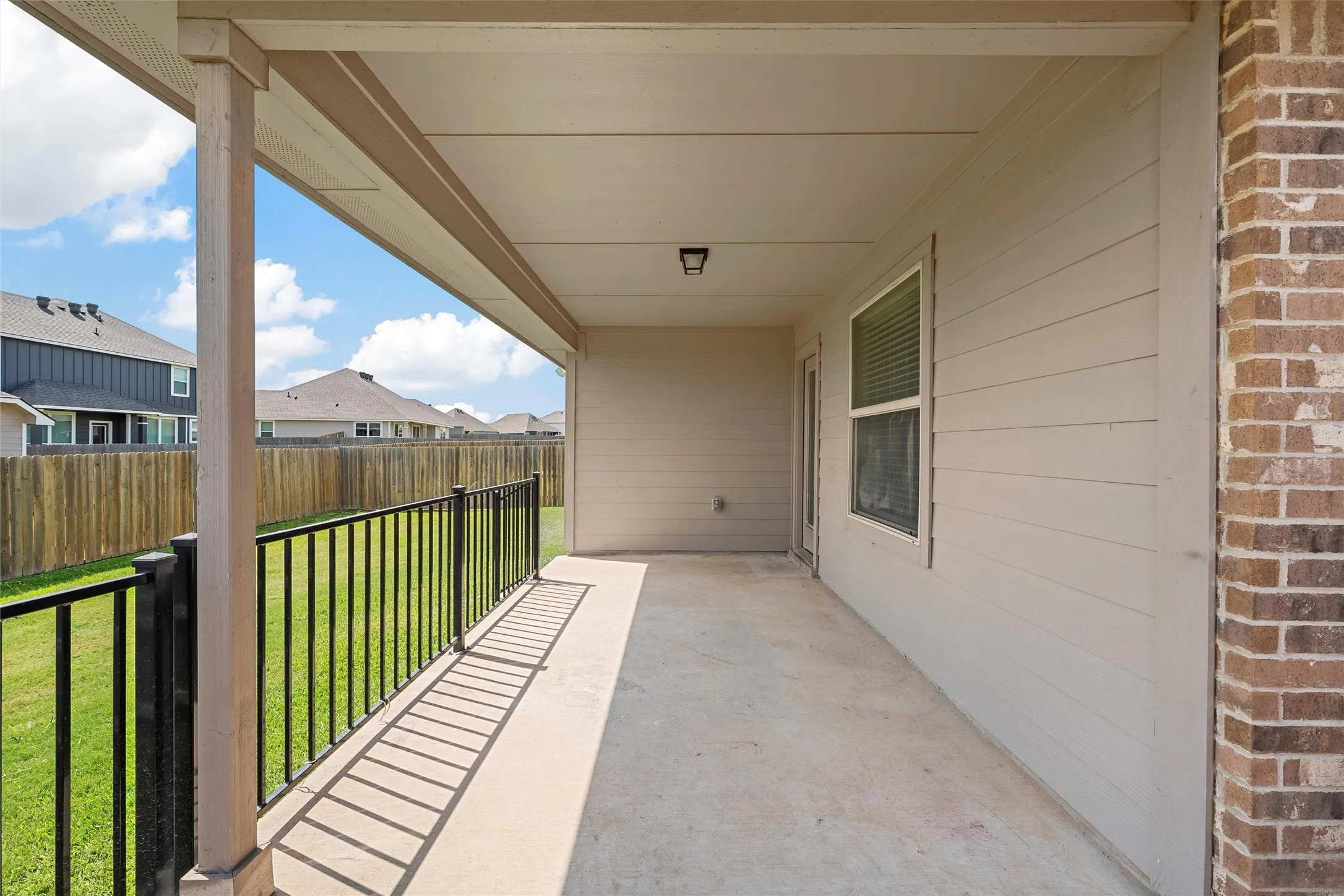 View of patio with a residential view